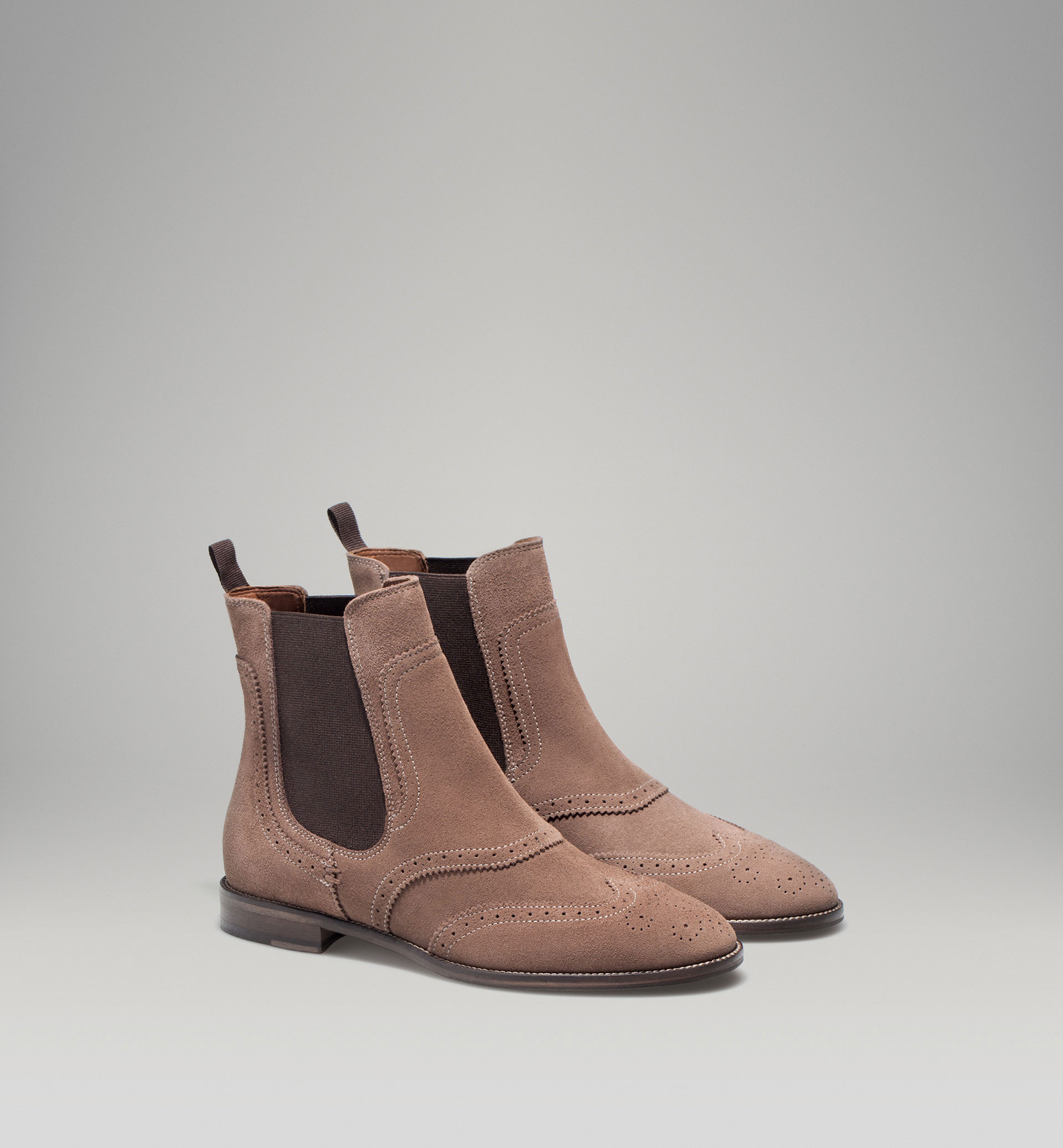 SUEDE STRETCH ANKLE BOOT