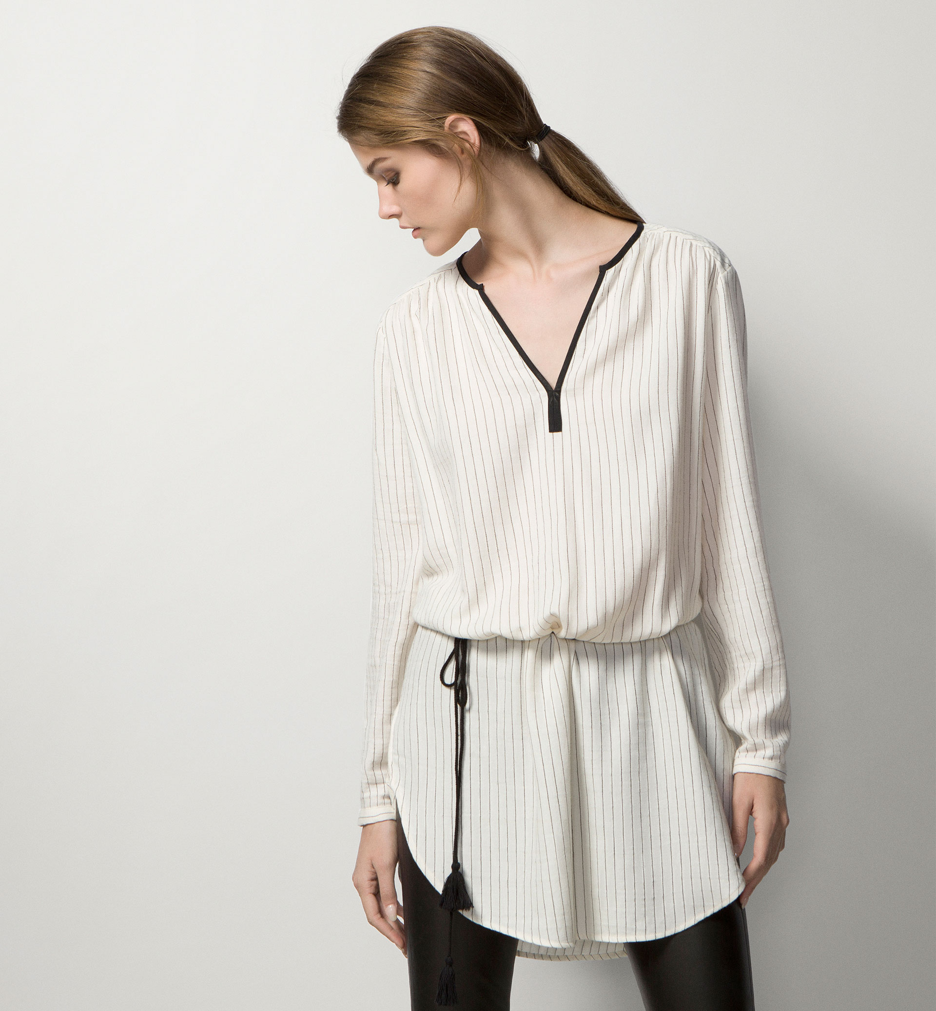 GESTREIFTES SERGE-BLOUSON