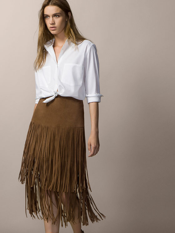 FRINGED SKIRT