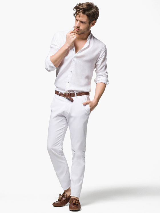 CALÇAS CHINO SLIM FIT