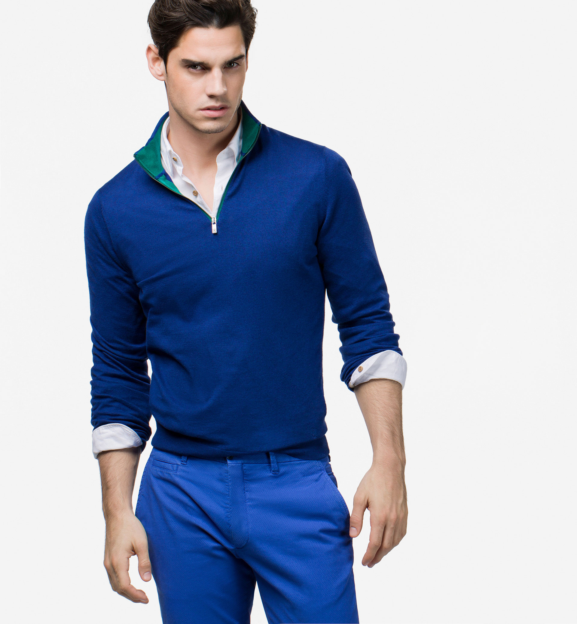 CAMISOLA GOLA ALTA CONTRASTE