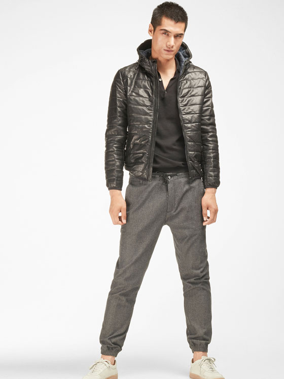 Leather Jackets Men Ukraine Massimo Dutti Quilted Nappa Jacket With Hood