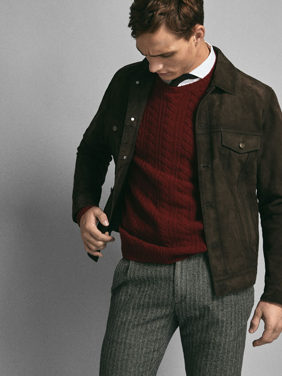 Замшевая Куртка Мужская Massimo Dutti — Krutayakurtka.ru