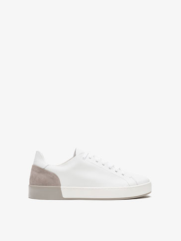 Shoptagr Pantofi Sport Din Piele Cu Talon Combinat By Massimo Dutti