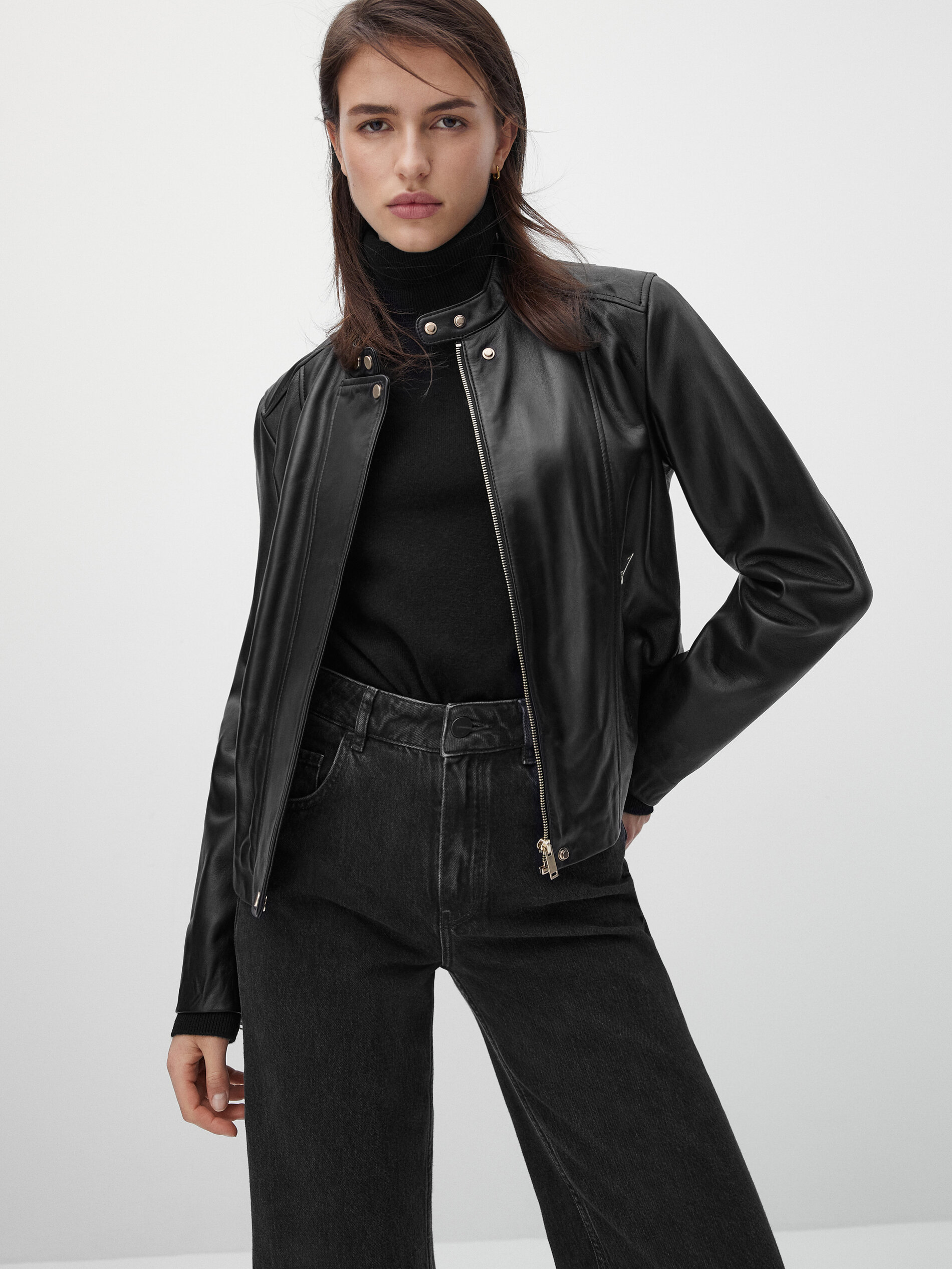 massimo dutti black jacket