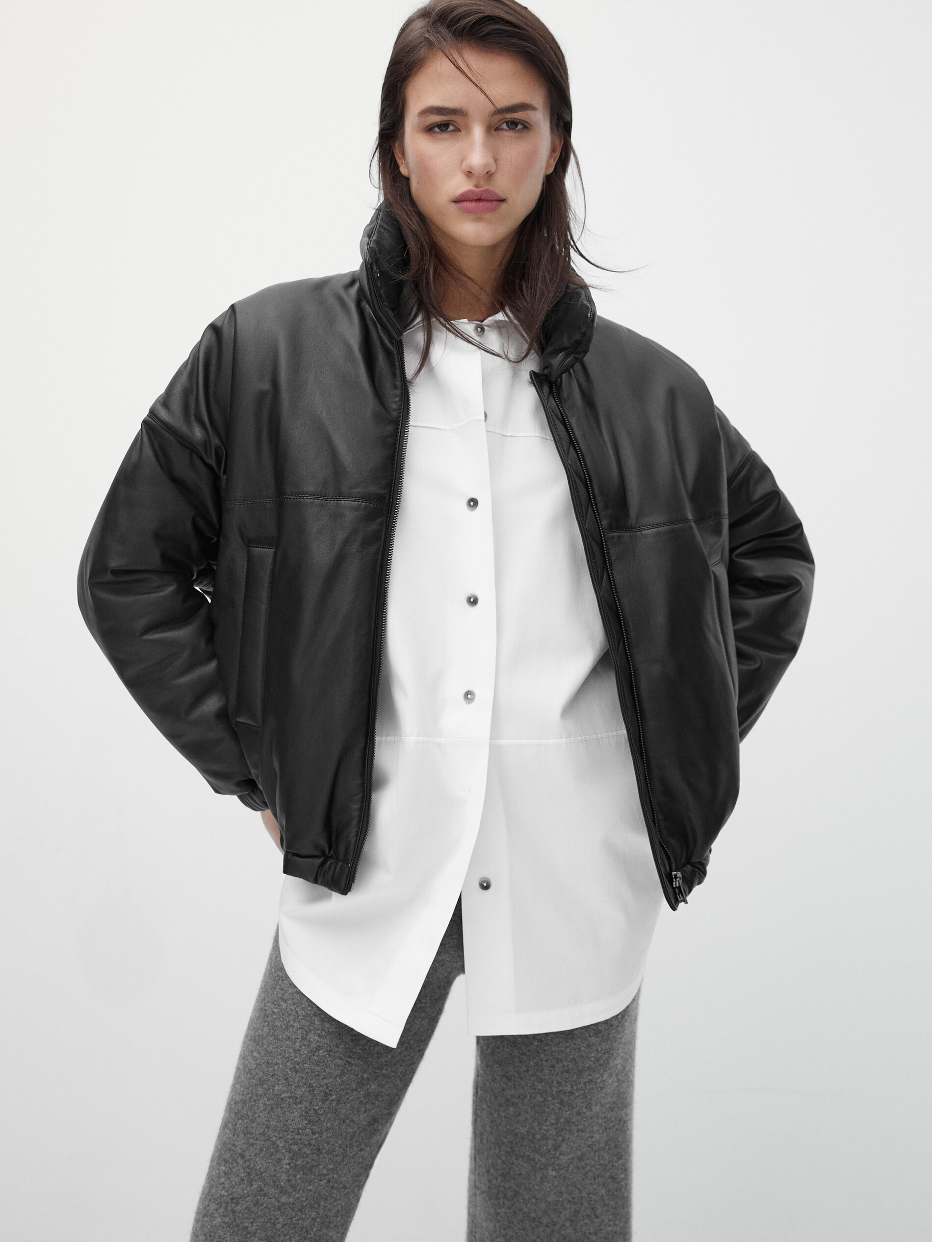 massimo dutti bomber jacket