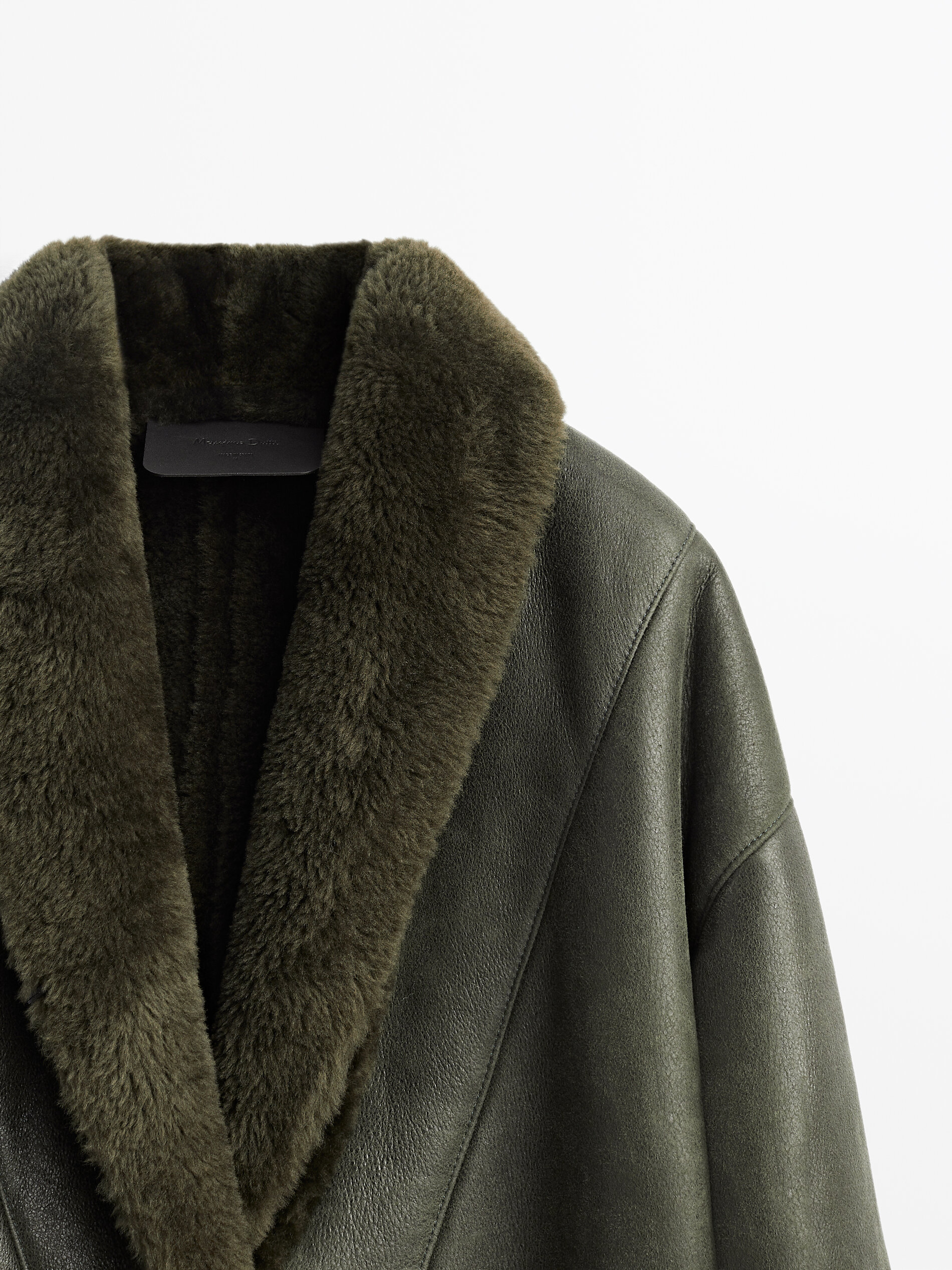 massimo dutti fur coat