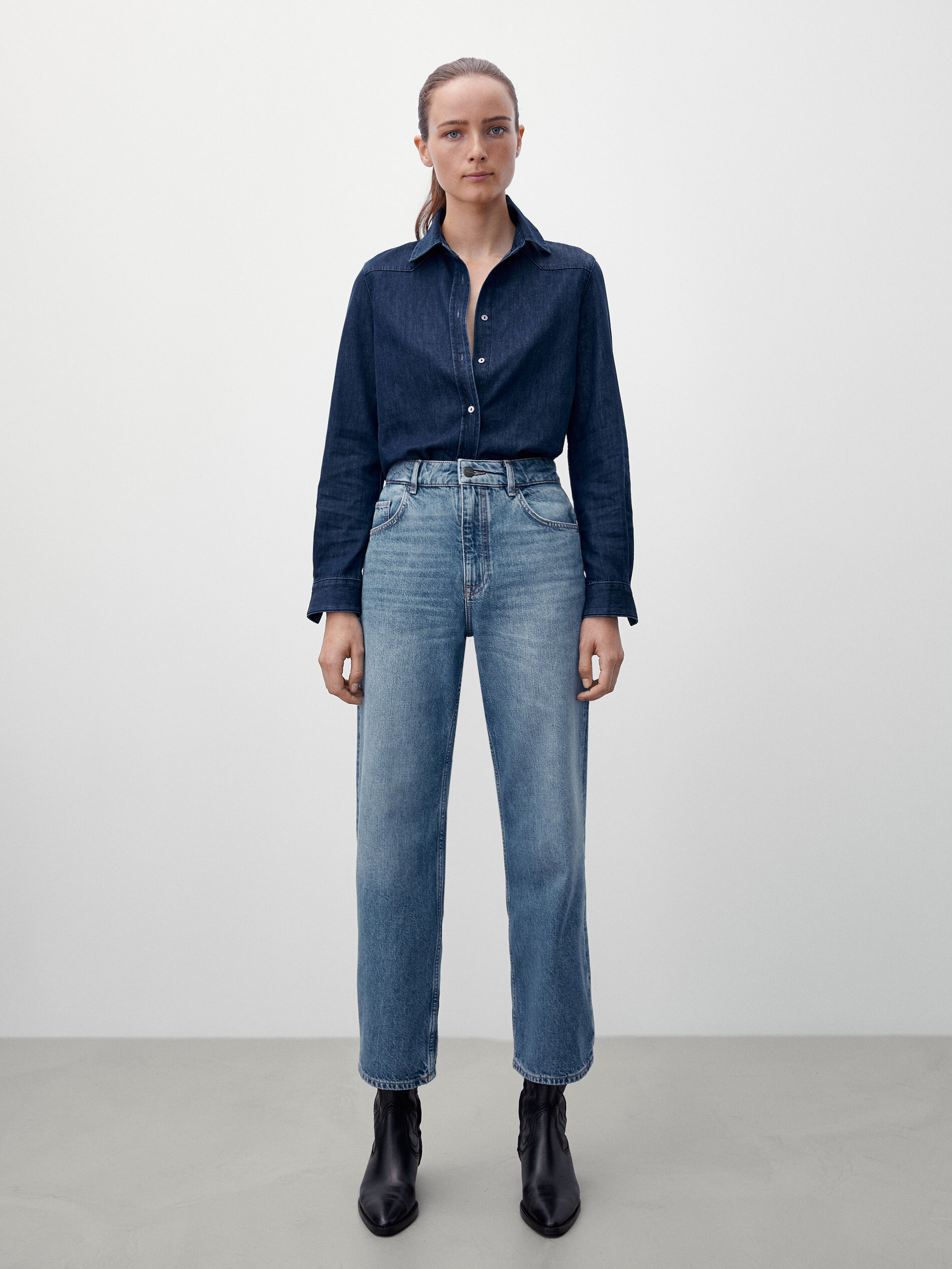 s High-waist straight-leg jeans Massimo 