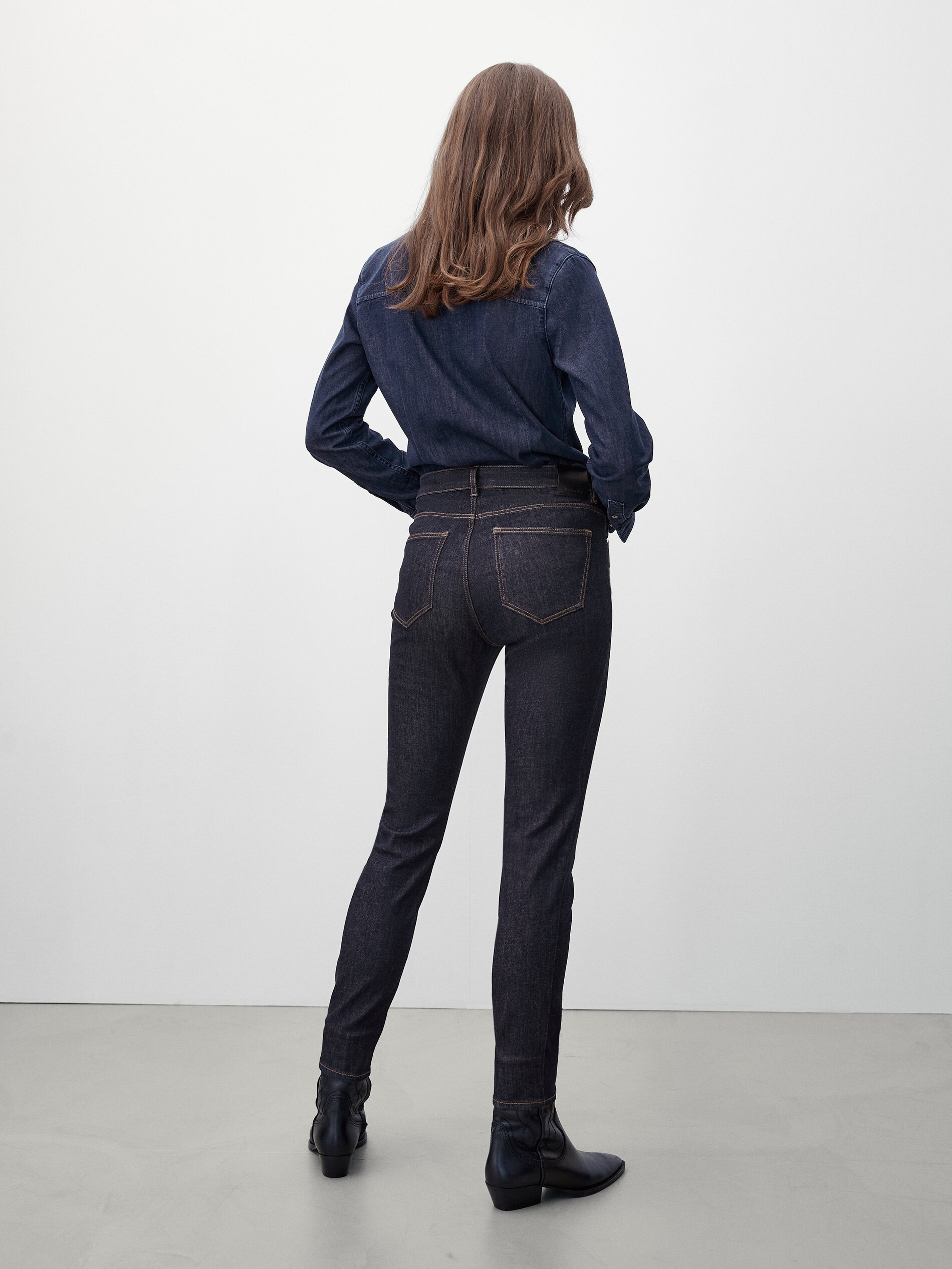 Women´s Mid-rise skinny jeans Massimo Dutti Türkiye