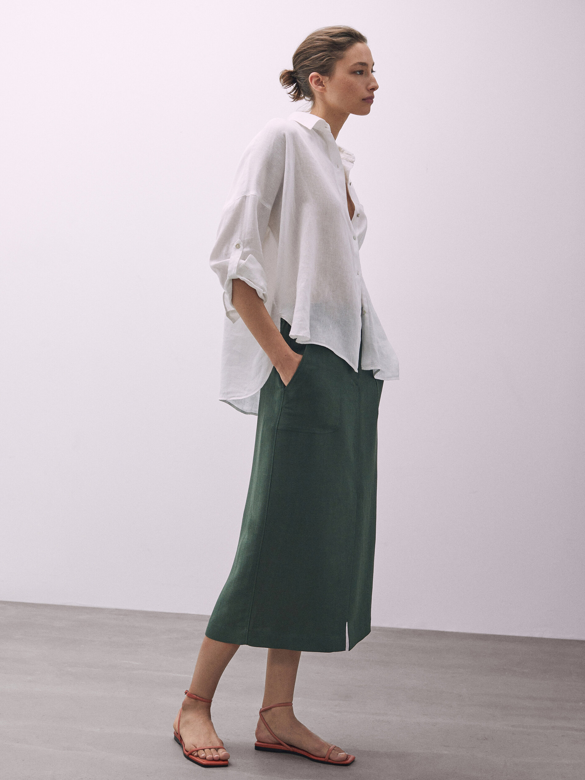 jupe crayon fendue devant