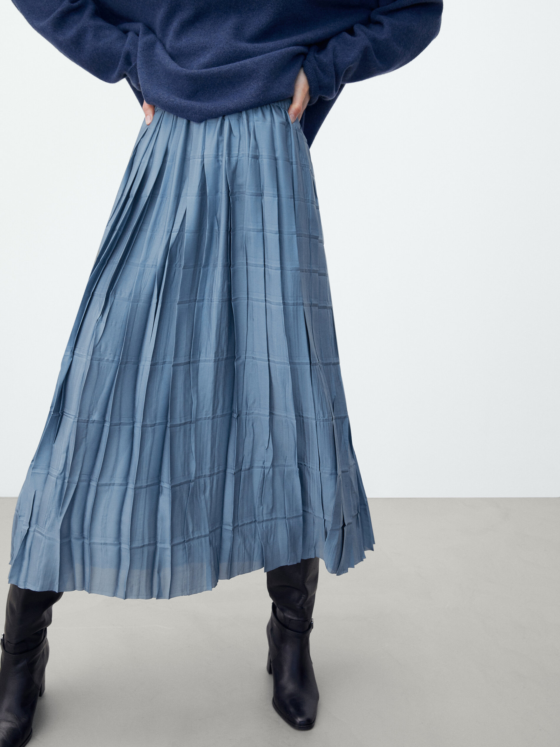 null´s Pleated skirt with elastic waist Massimo Dutti Armenia