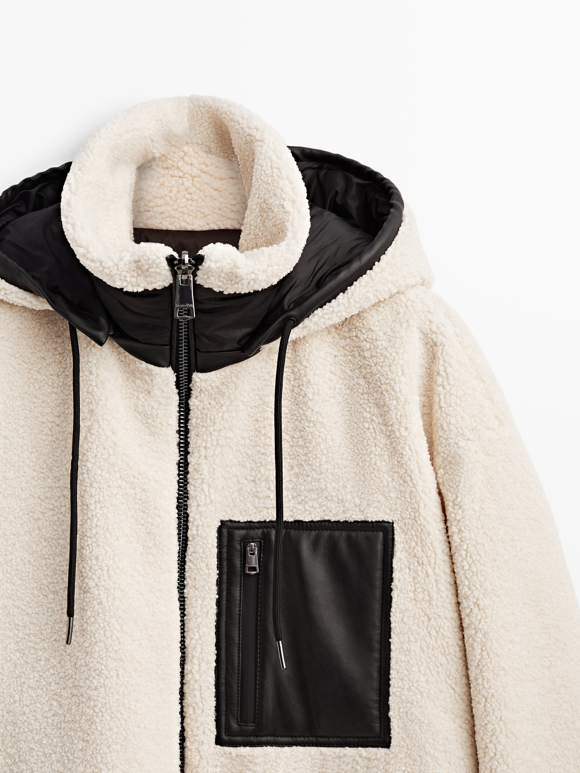 reversible fleece coat