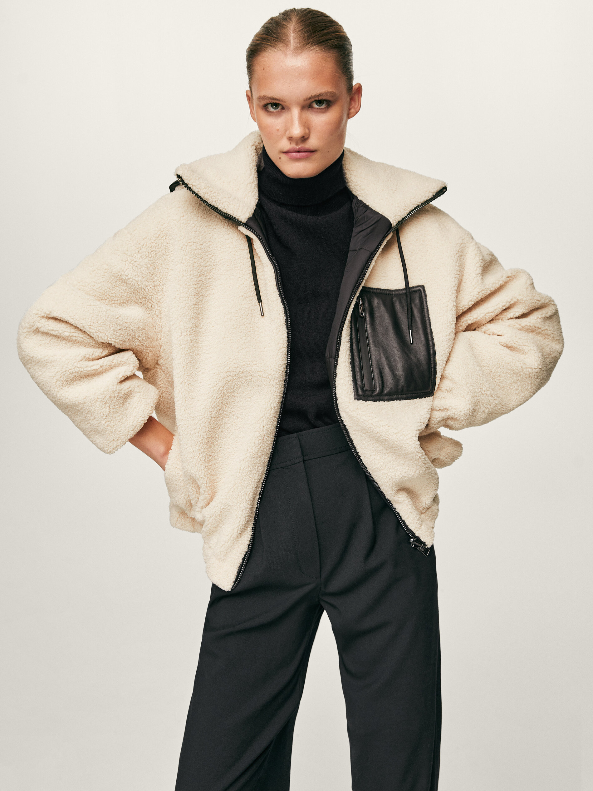 massimo dutti reversible coat