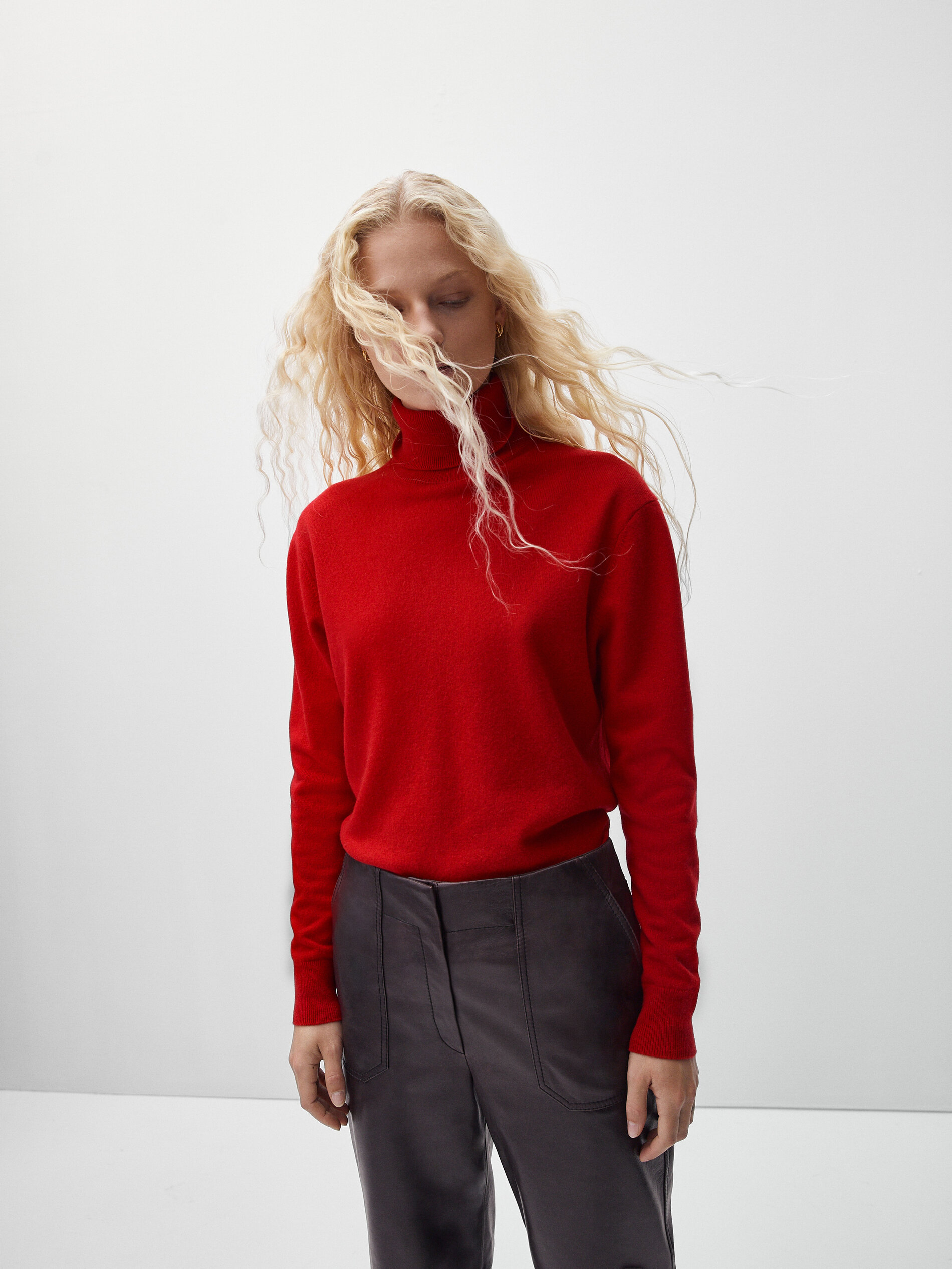 massimo dutti high neck sweater