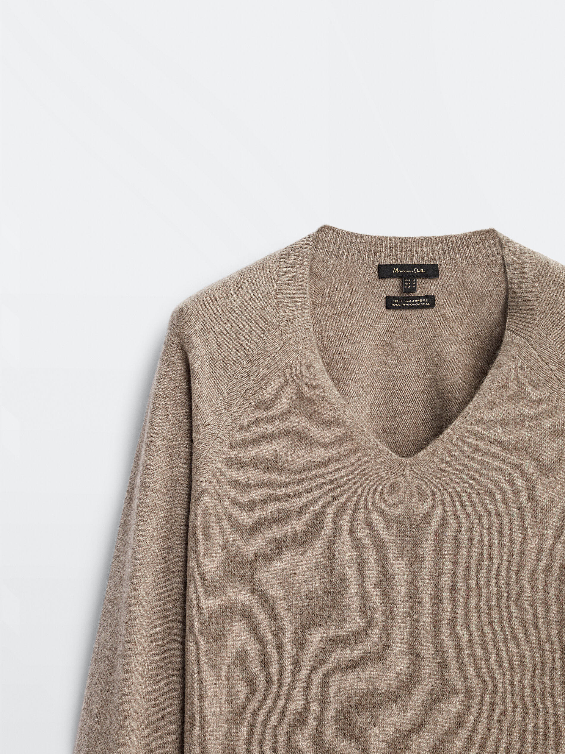 Beige v neck jumper womens Clearance