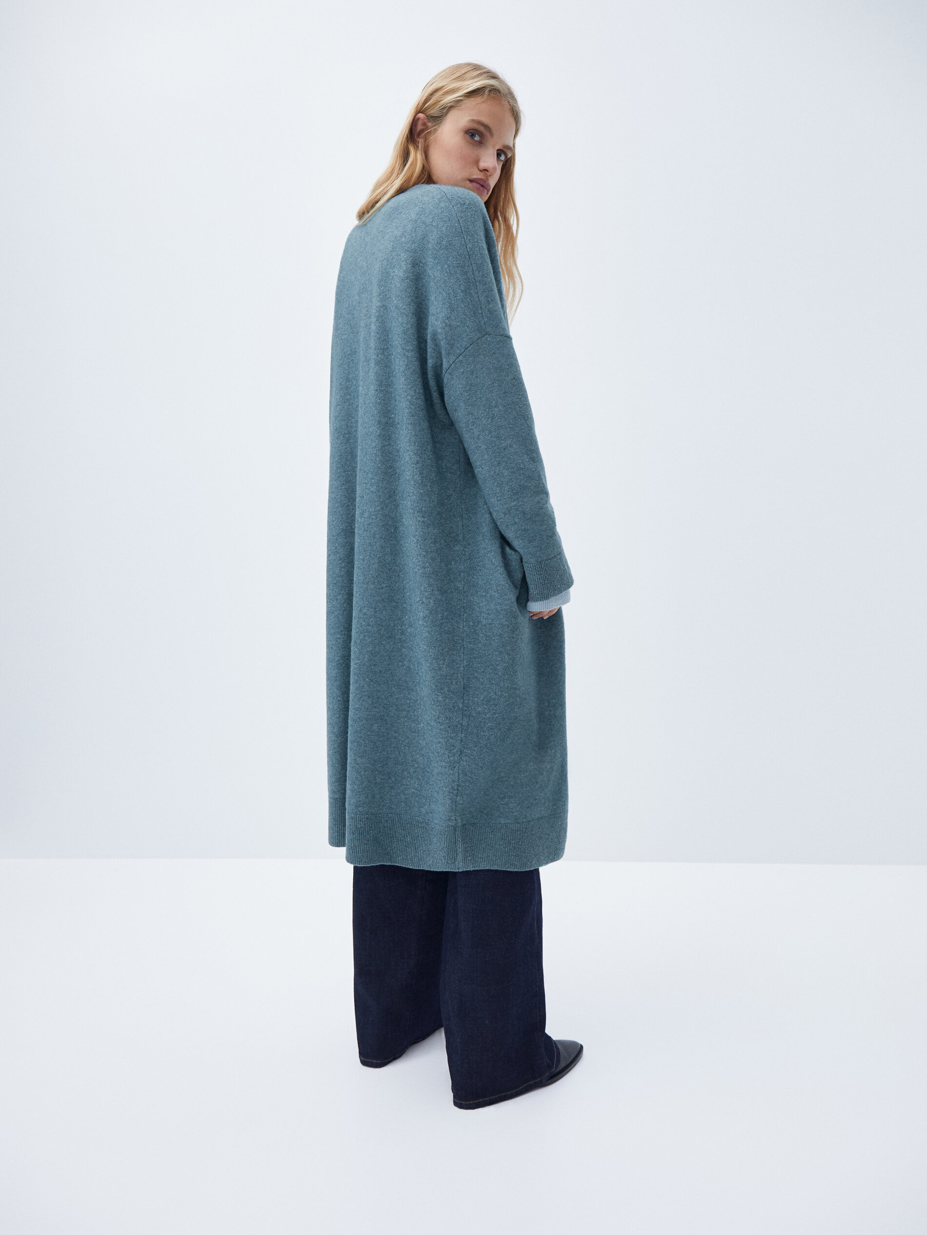 massimo dutti long cardigan