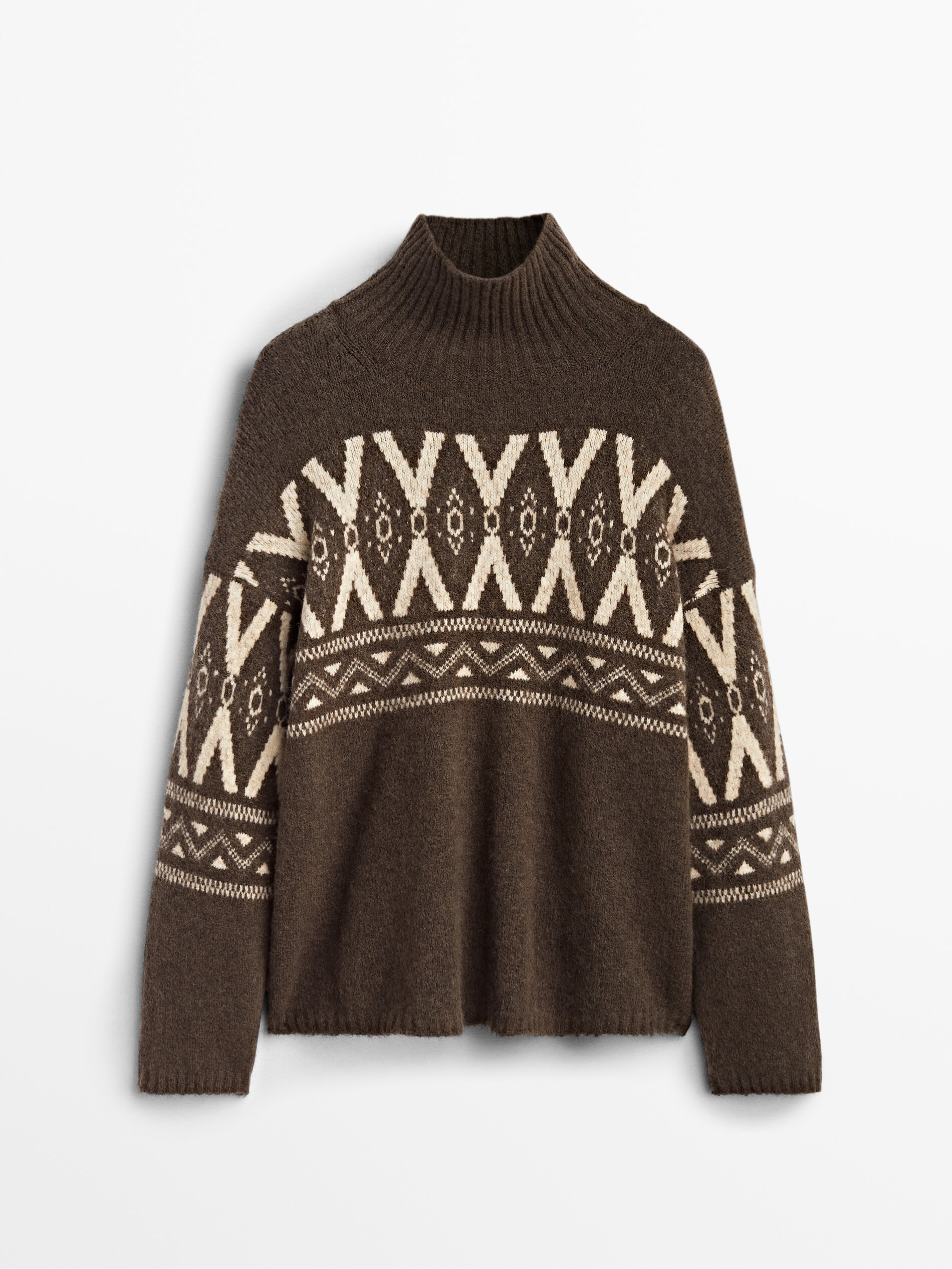 massimo dutti high neck sweater