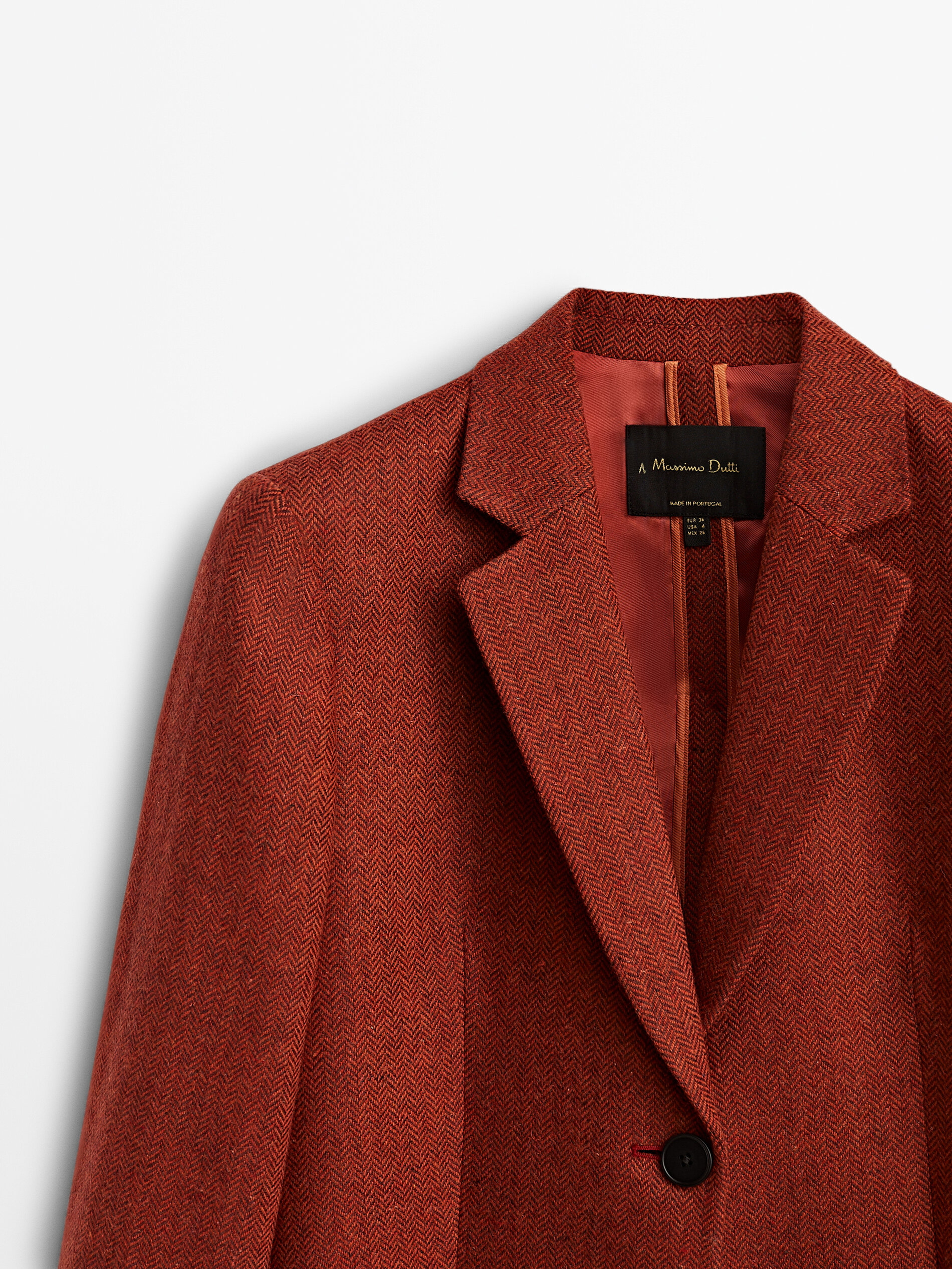 massimo dutti pink blazer