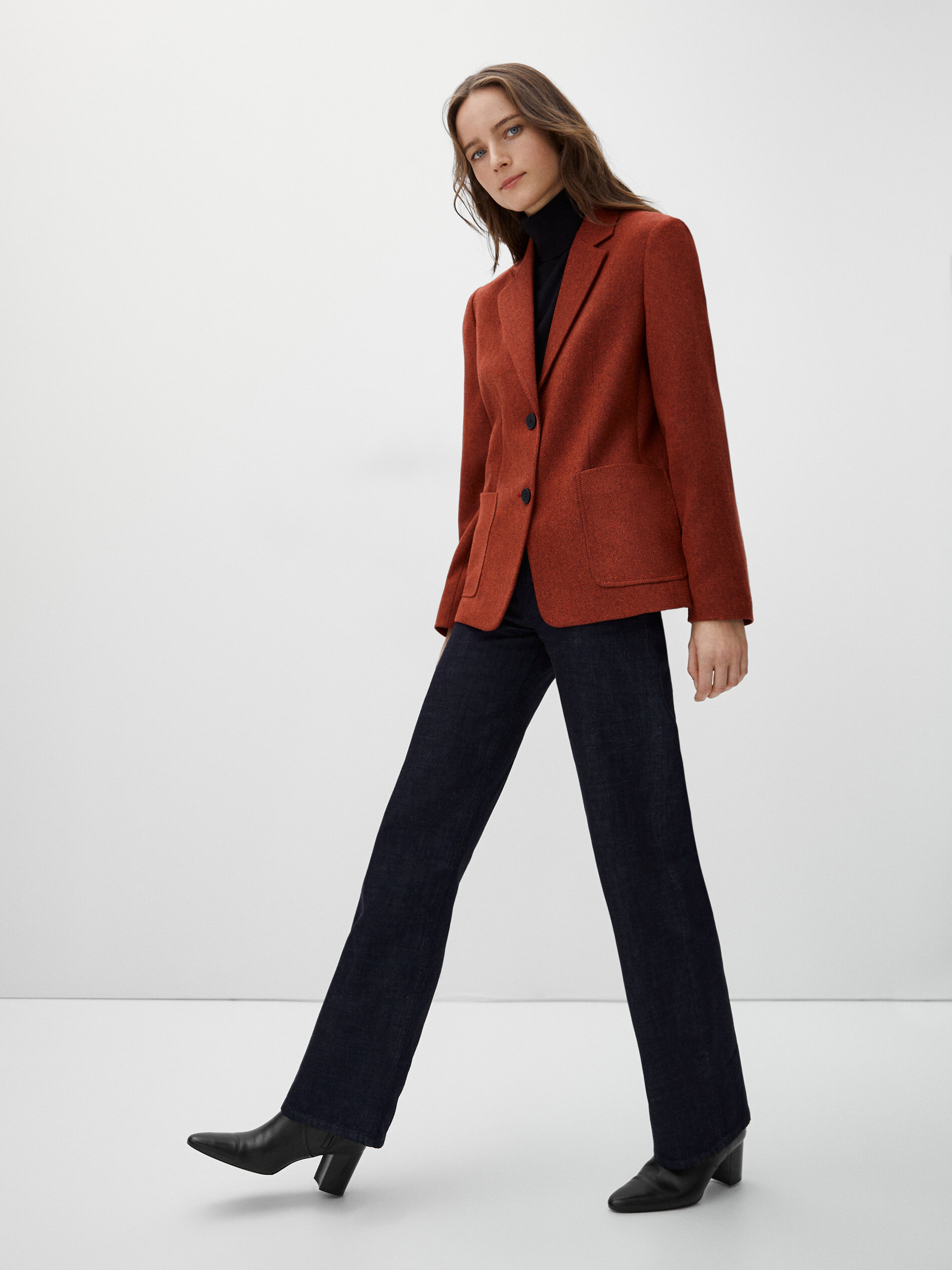 massimo dutti pink blazer