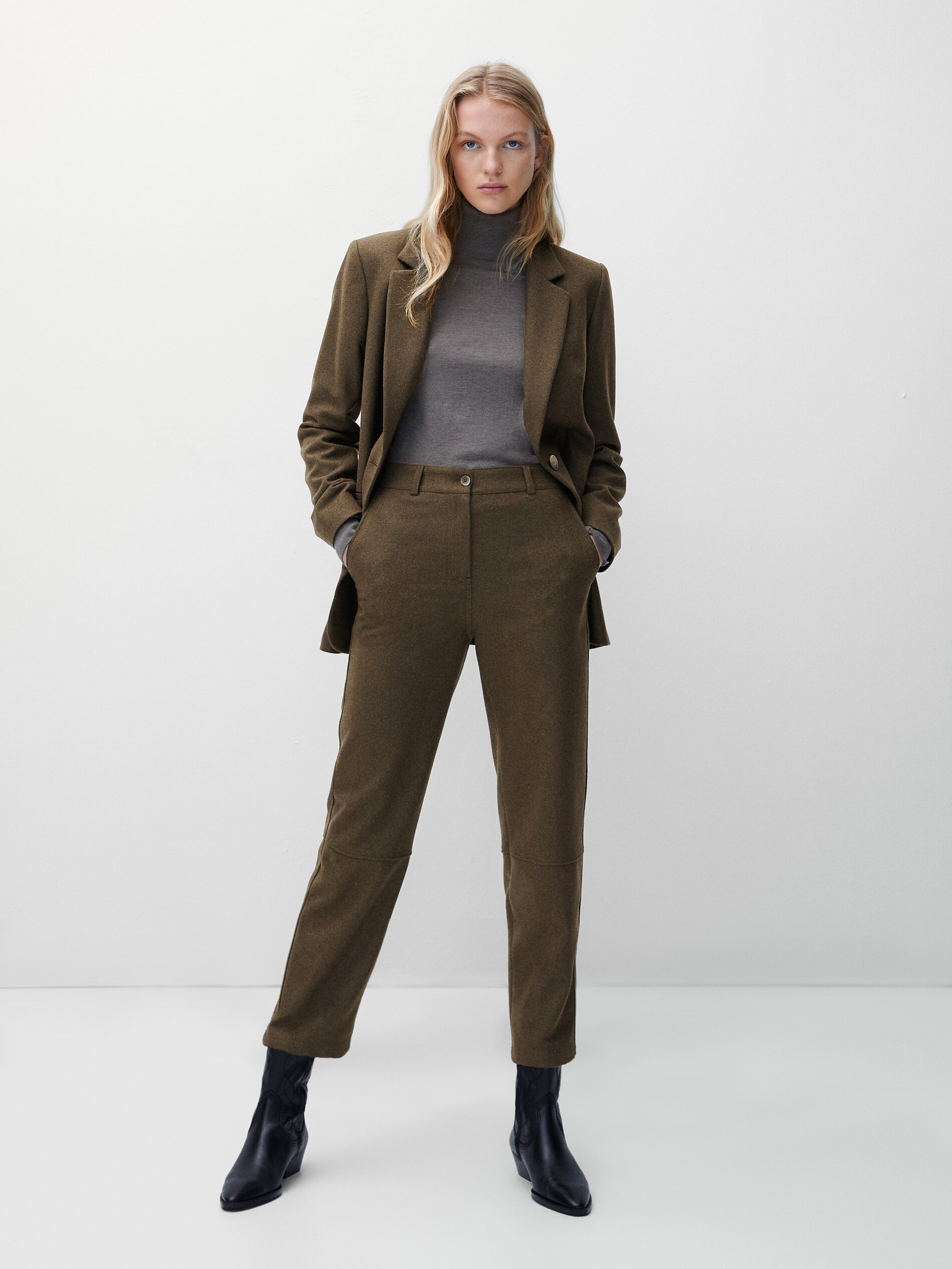 Wool blazer with elbow patches clearance