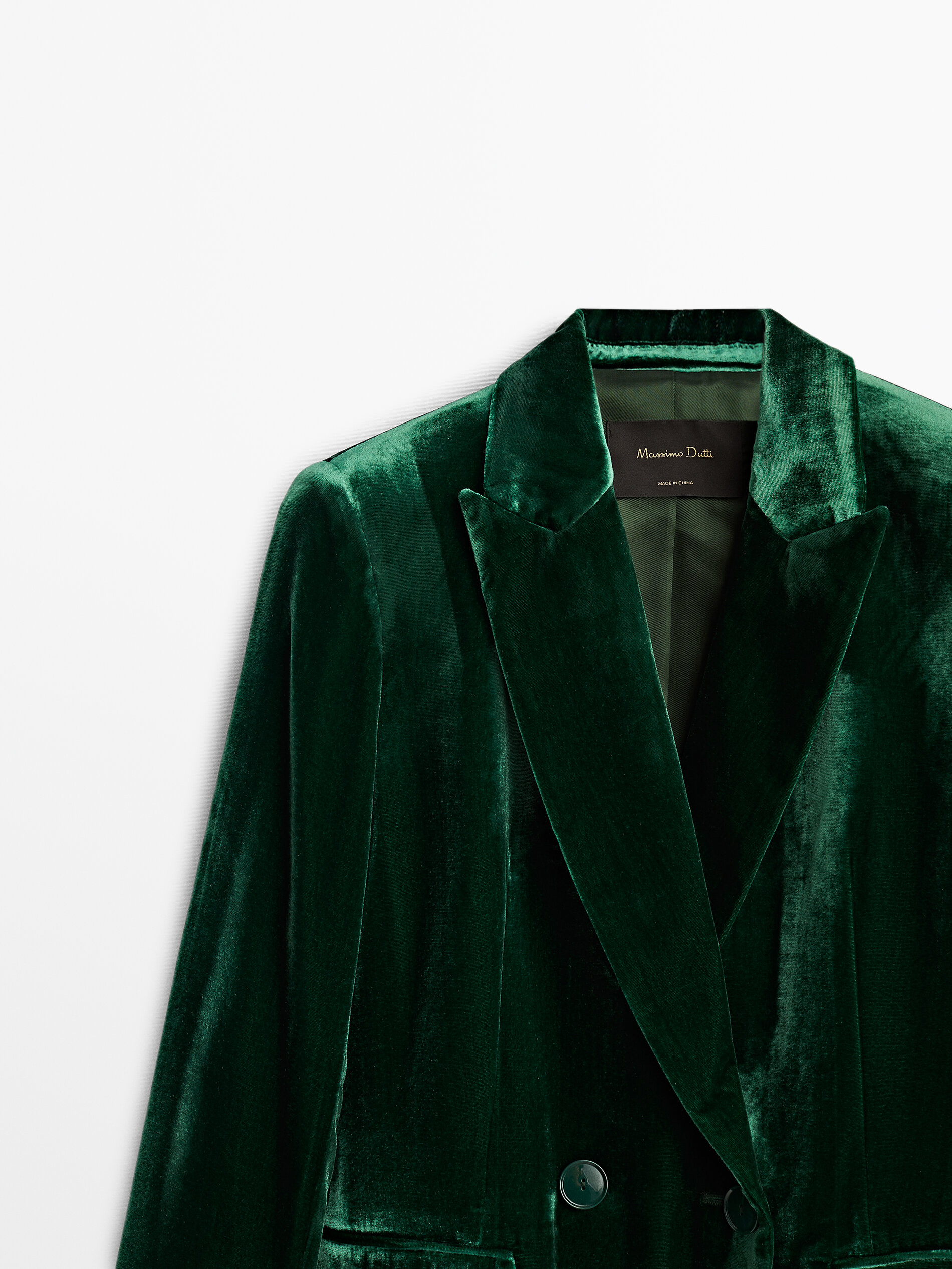 massimo dutti green coat