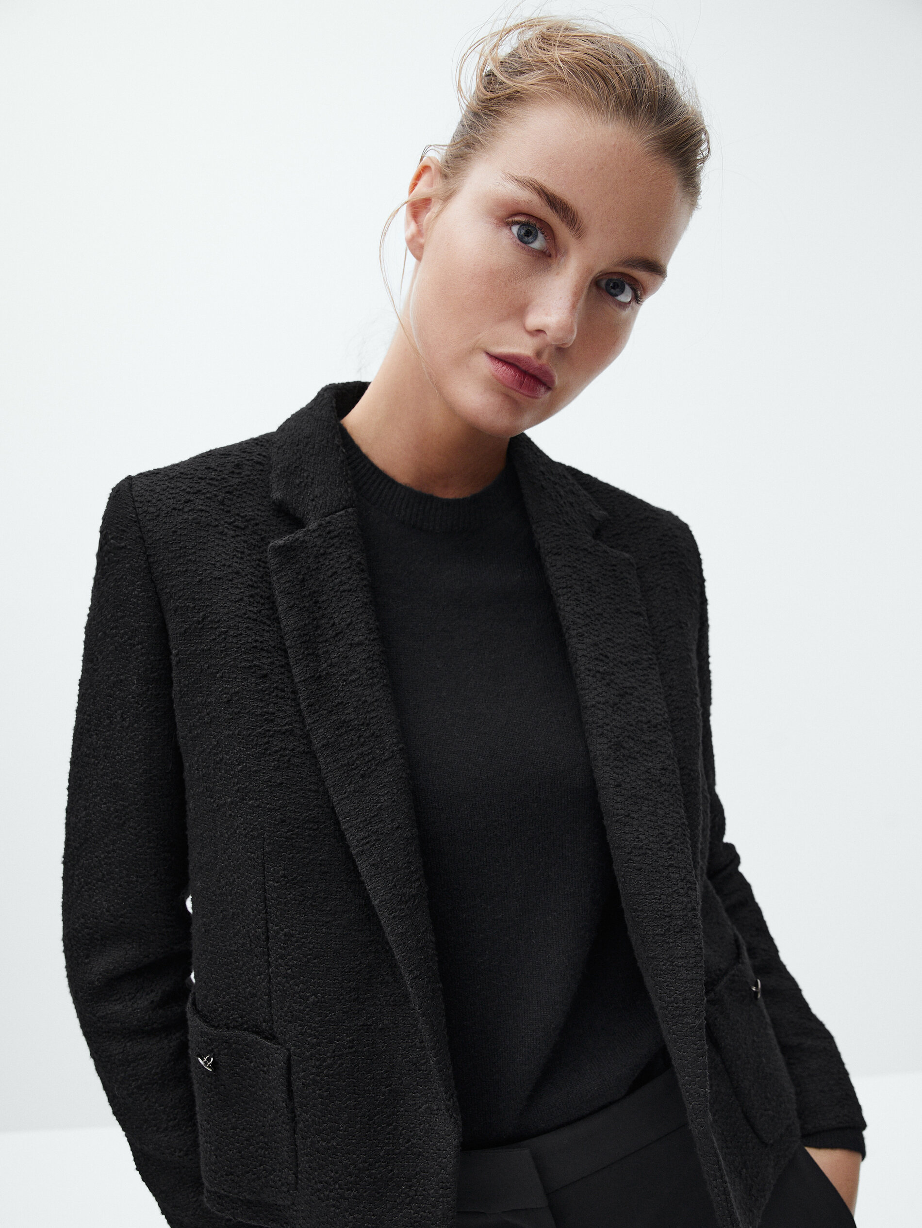 massimo dutti tweed jacket