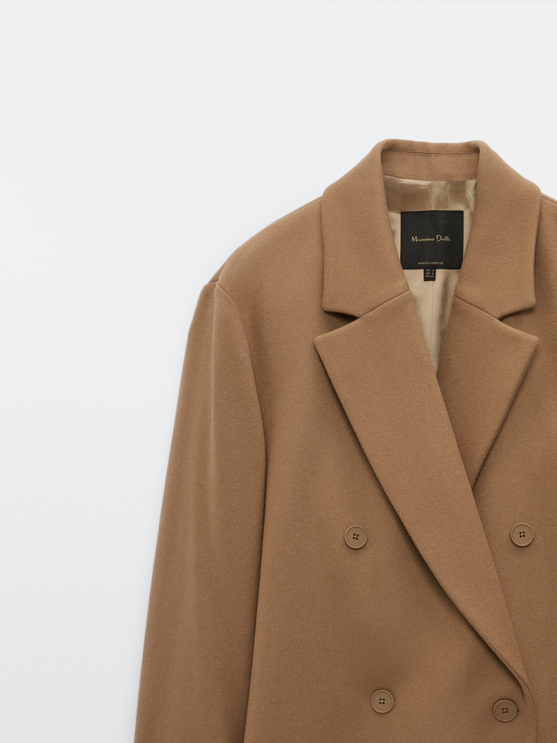 massimo dutti camel coat