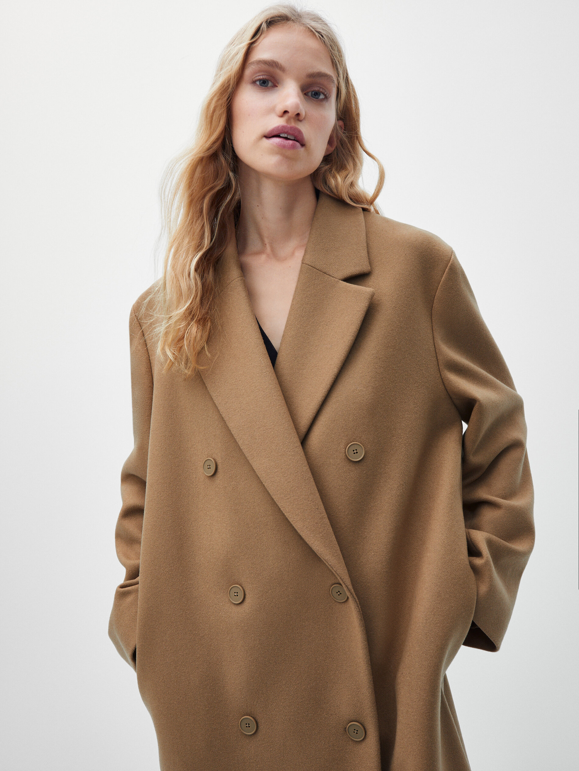 massimo dutti camel coat