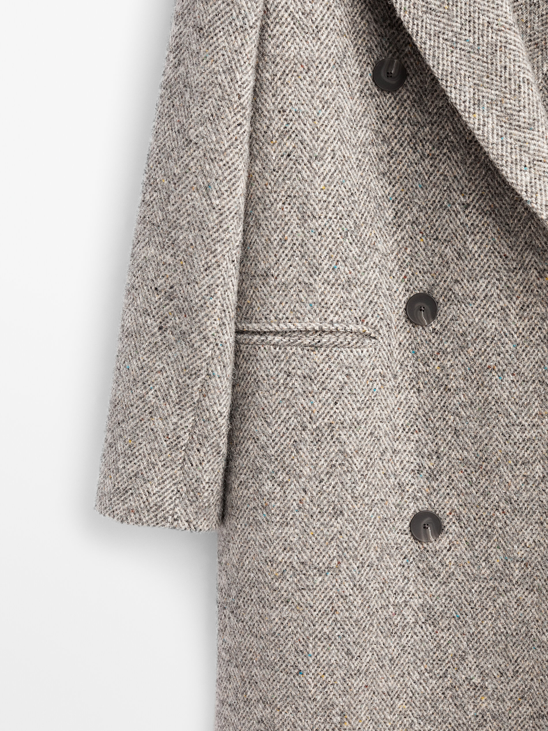 massimo dutti grey coat