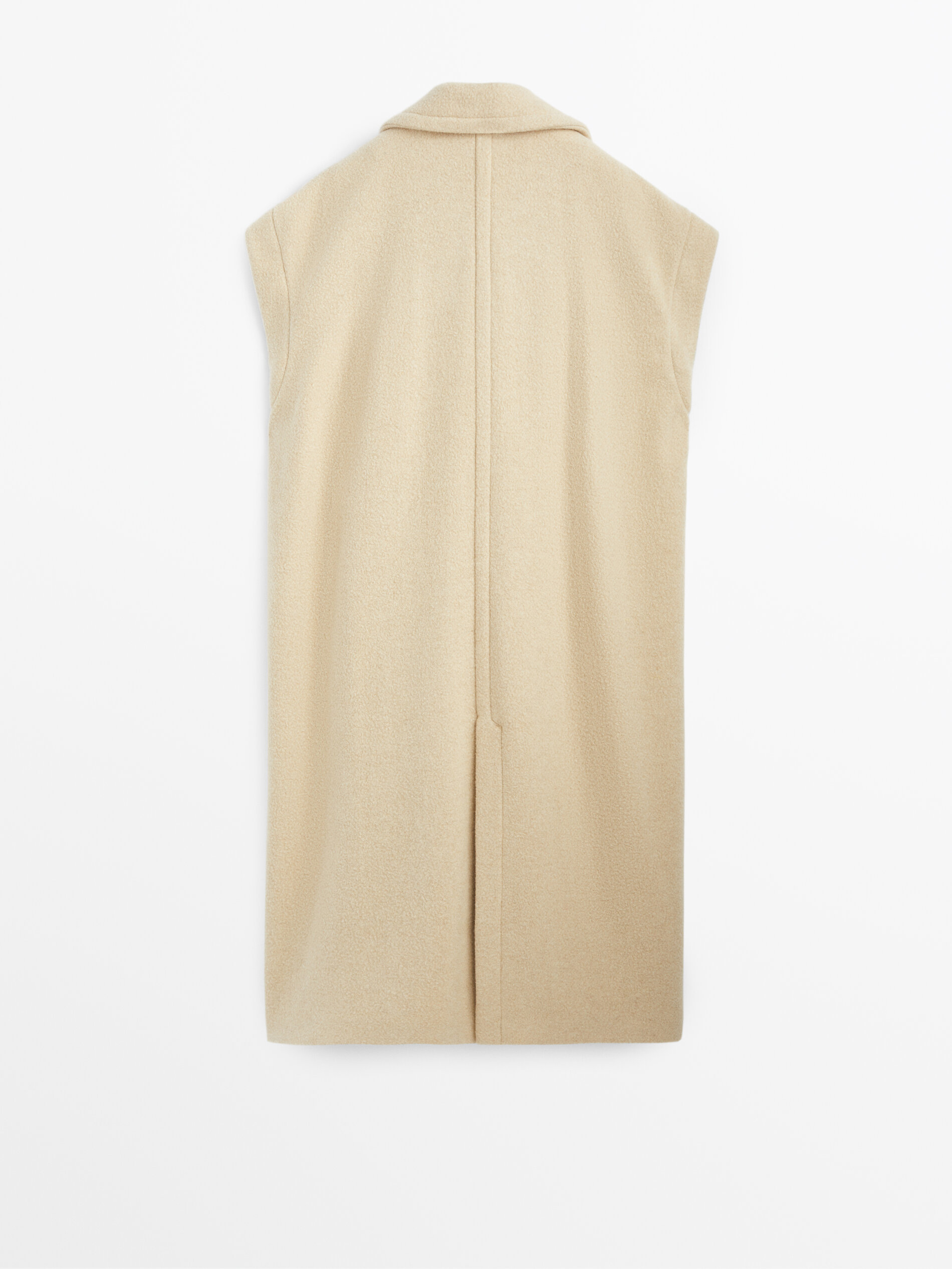 black coat with red patch