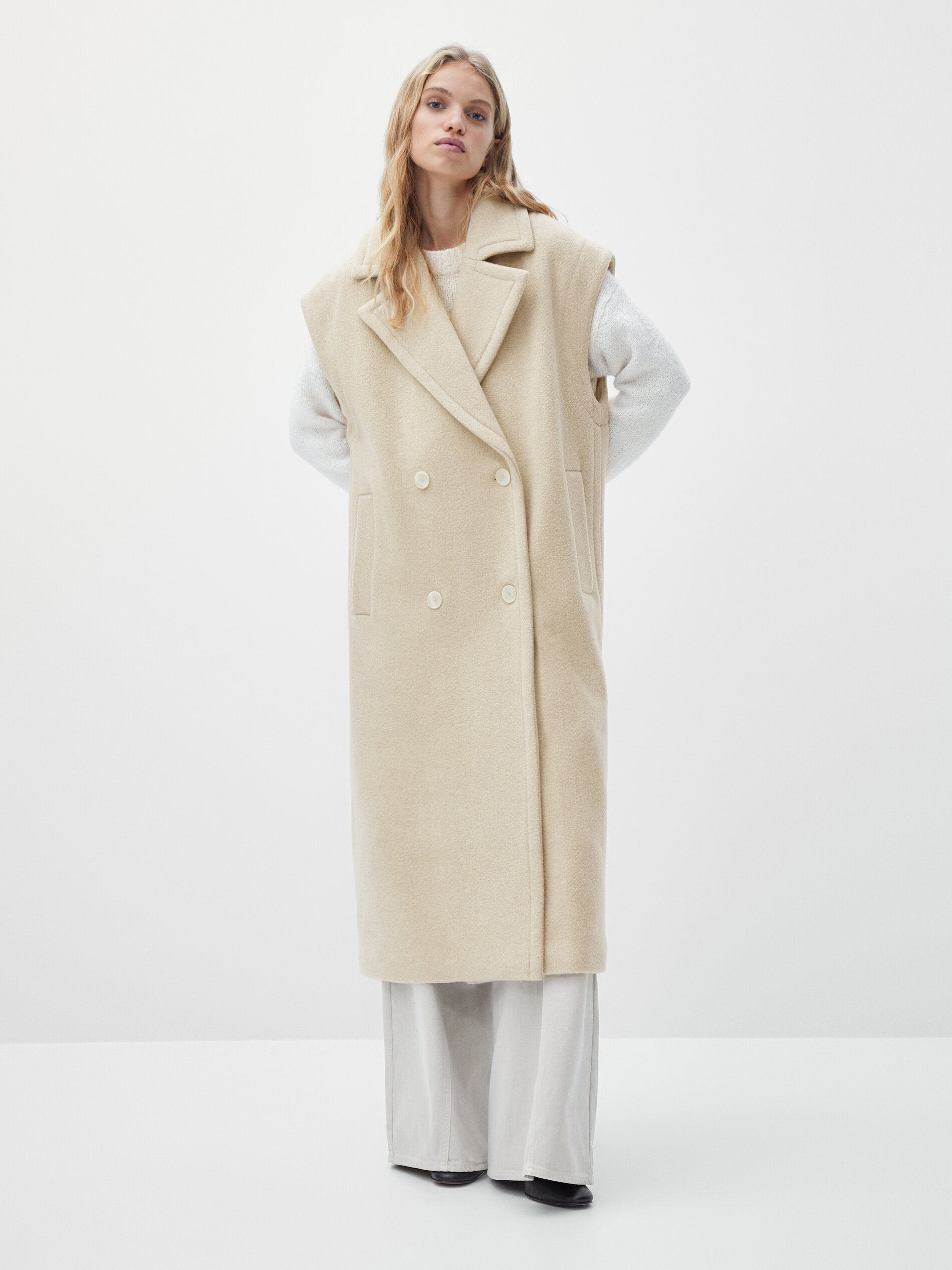 Long wool waistcoat womens clearance