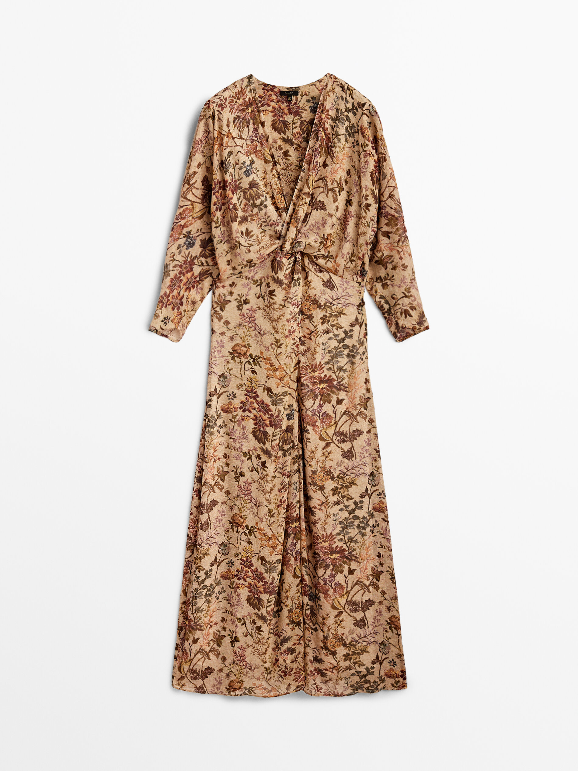 massimo dutti animal print dress