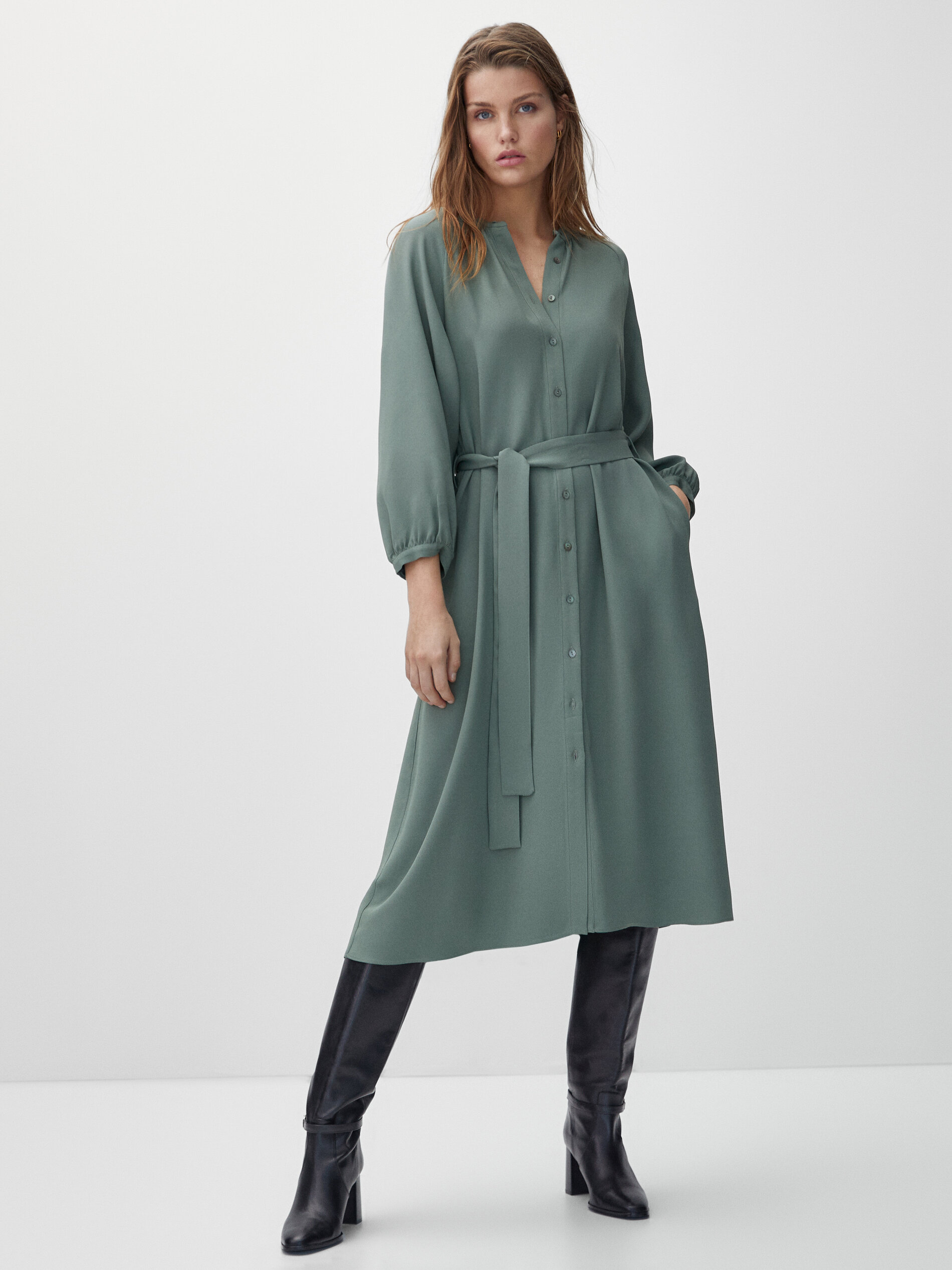 robe noire massimo dutti