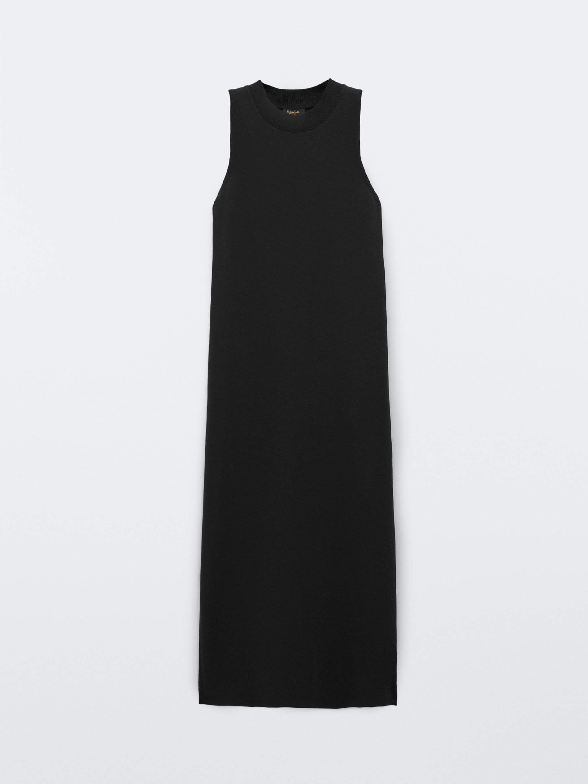 black and white halter dress