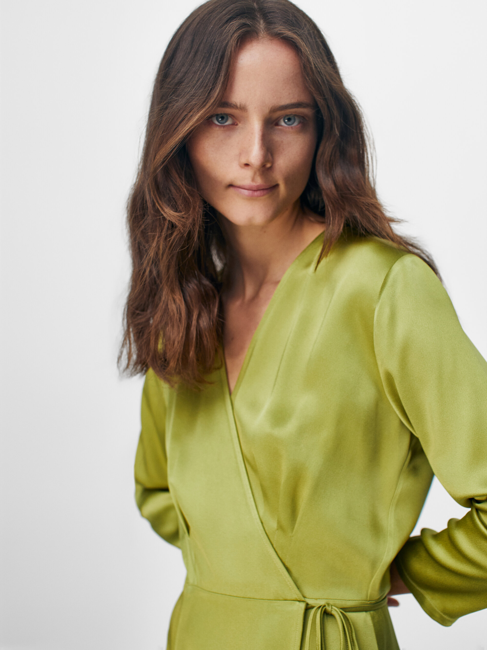 long yellow shirt dress