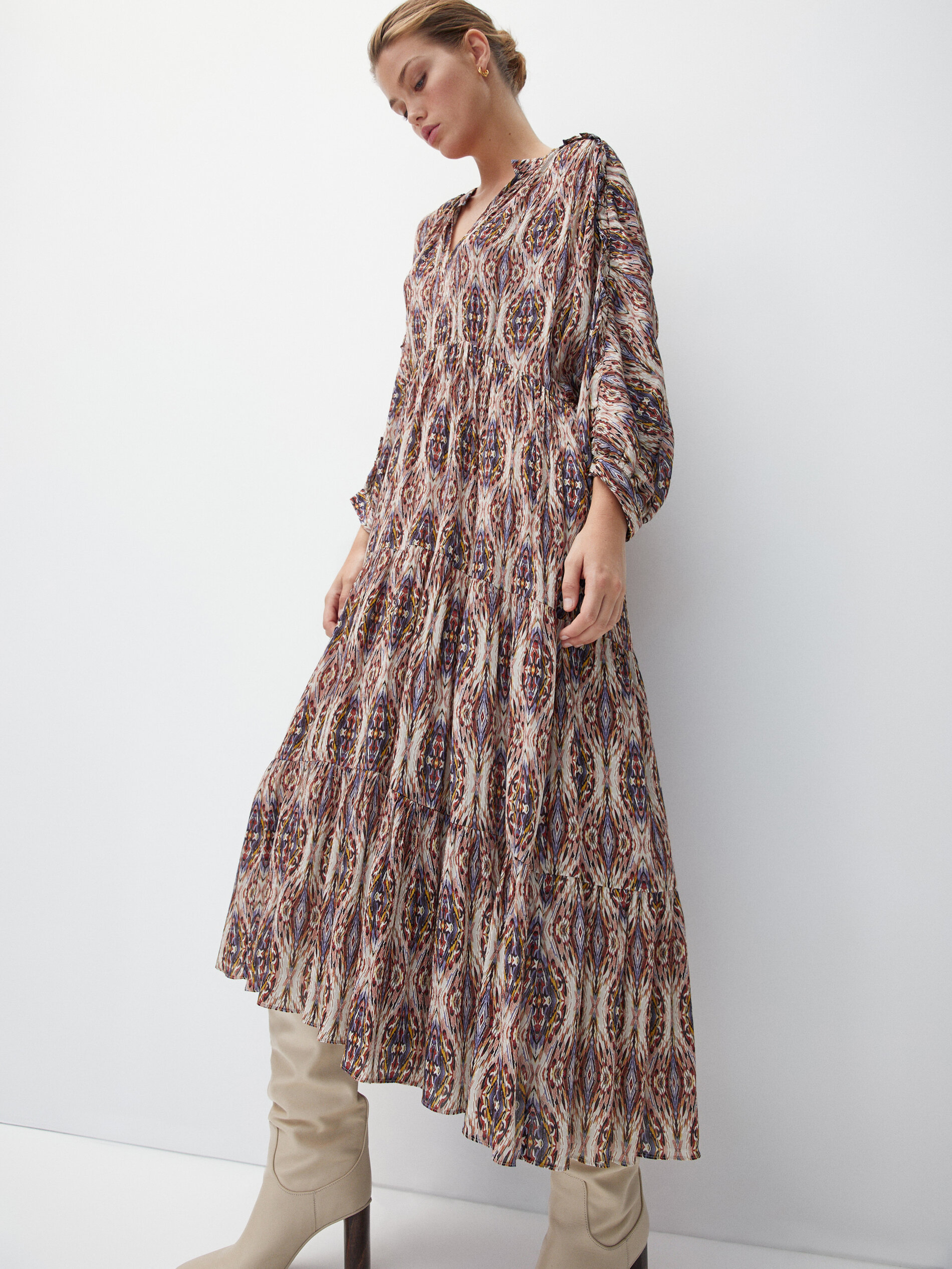 robe longue massimo dutti