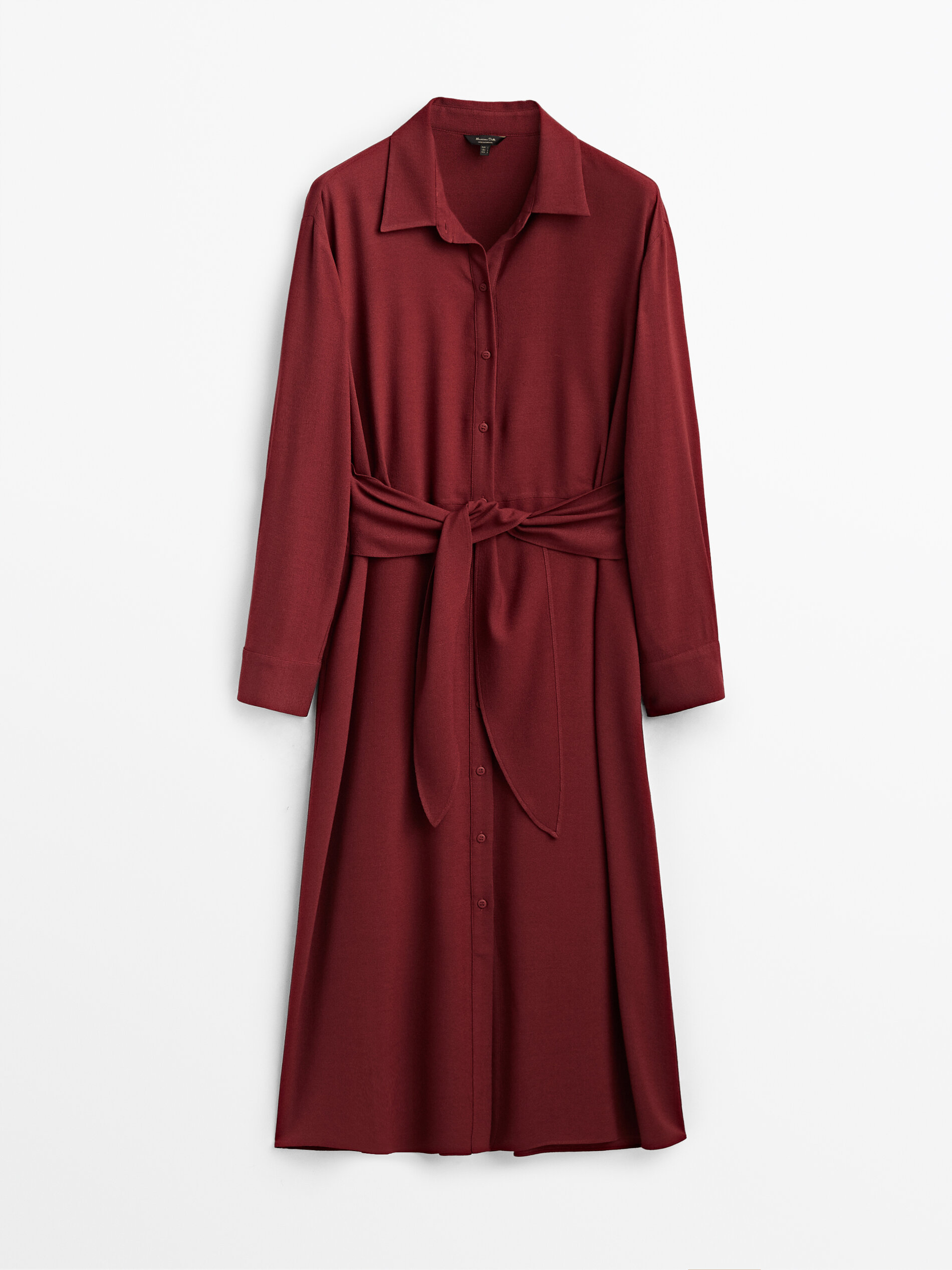 robe rouge massimo dutti