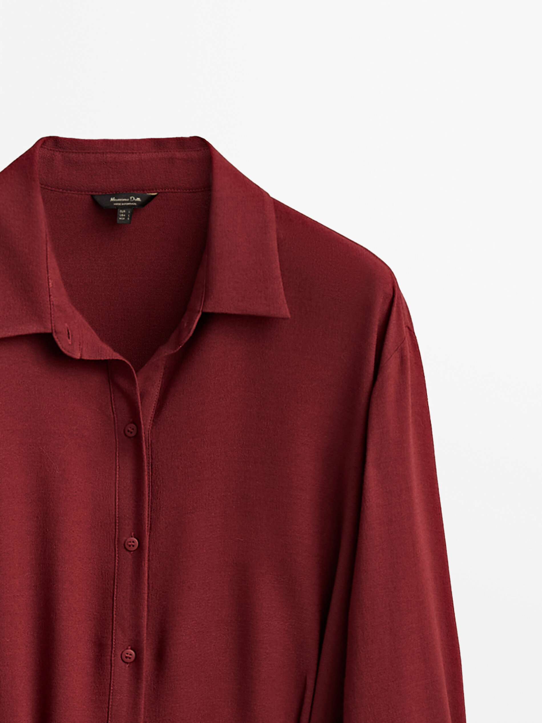 robe rouge massimo dutti