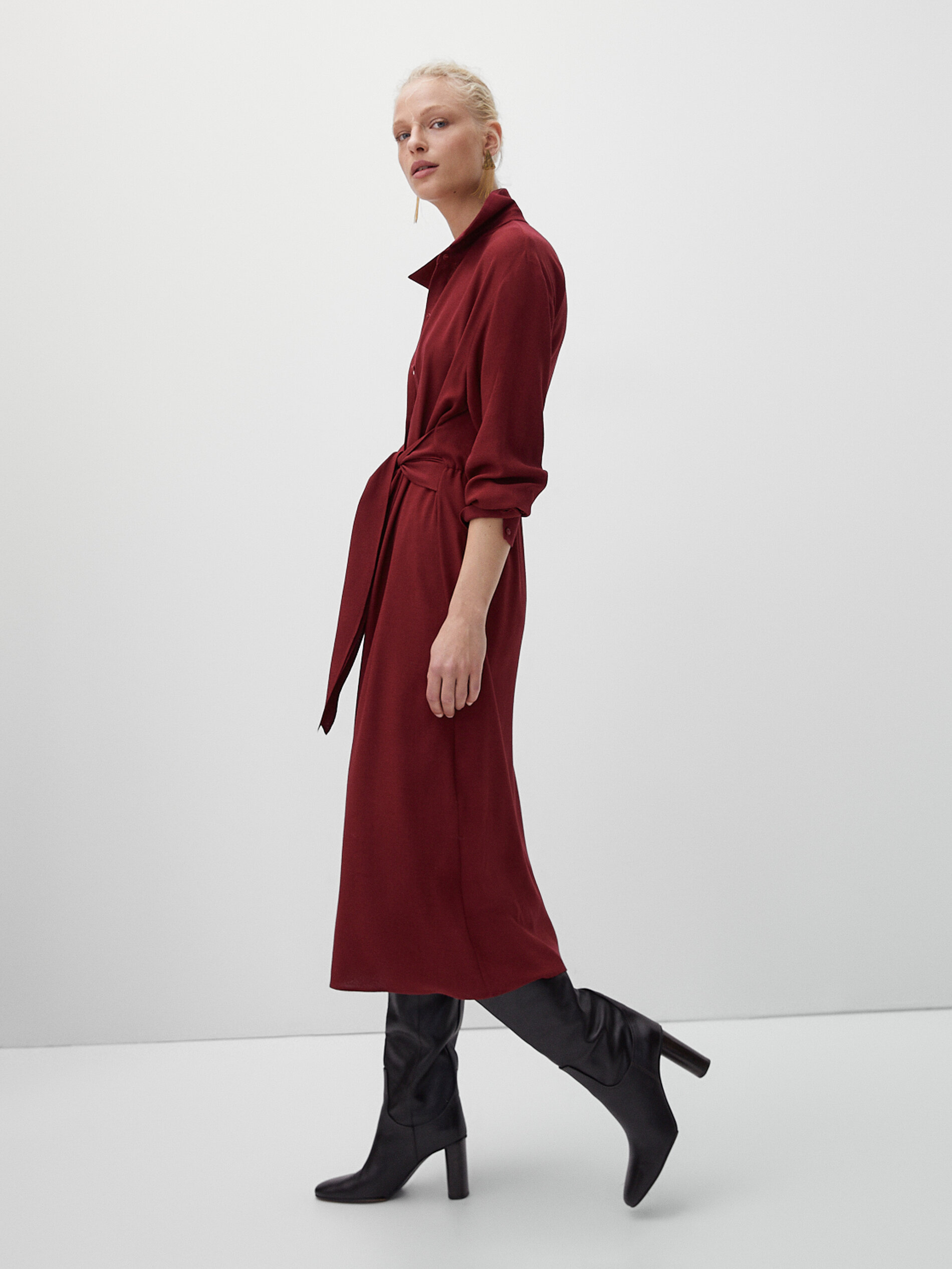 massimo dutti robe noire