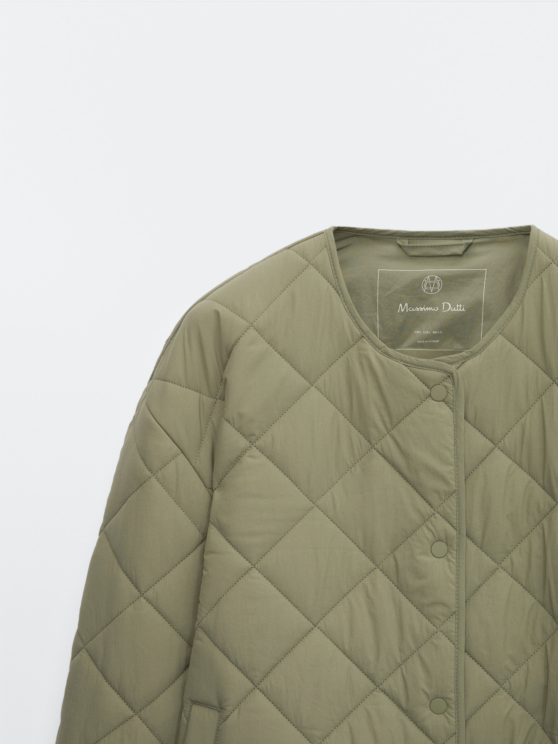 massimo dutti quilted jacket