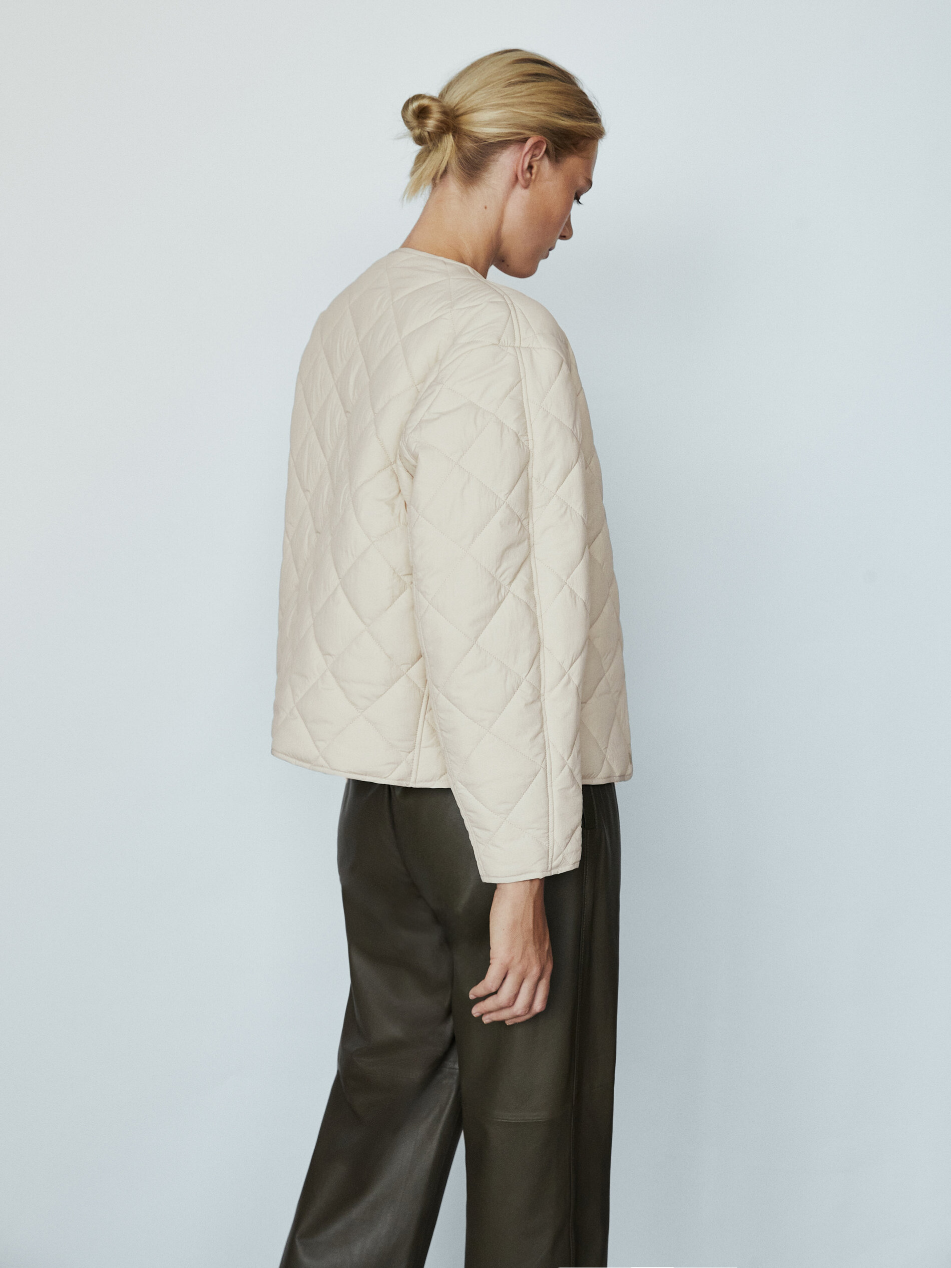 massimo dutti quilted jacket