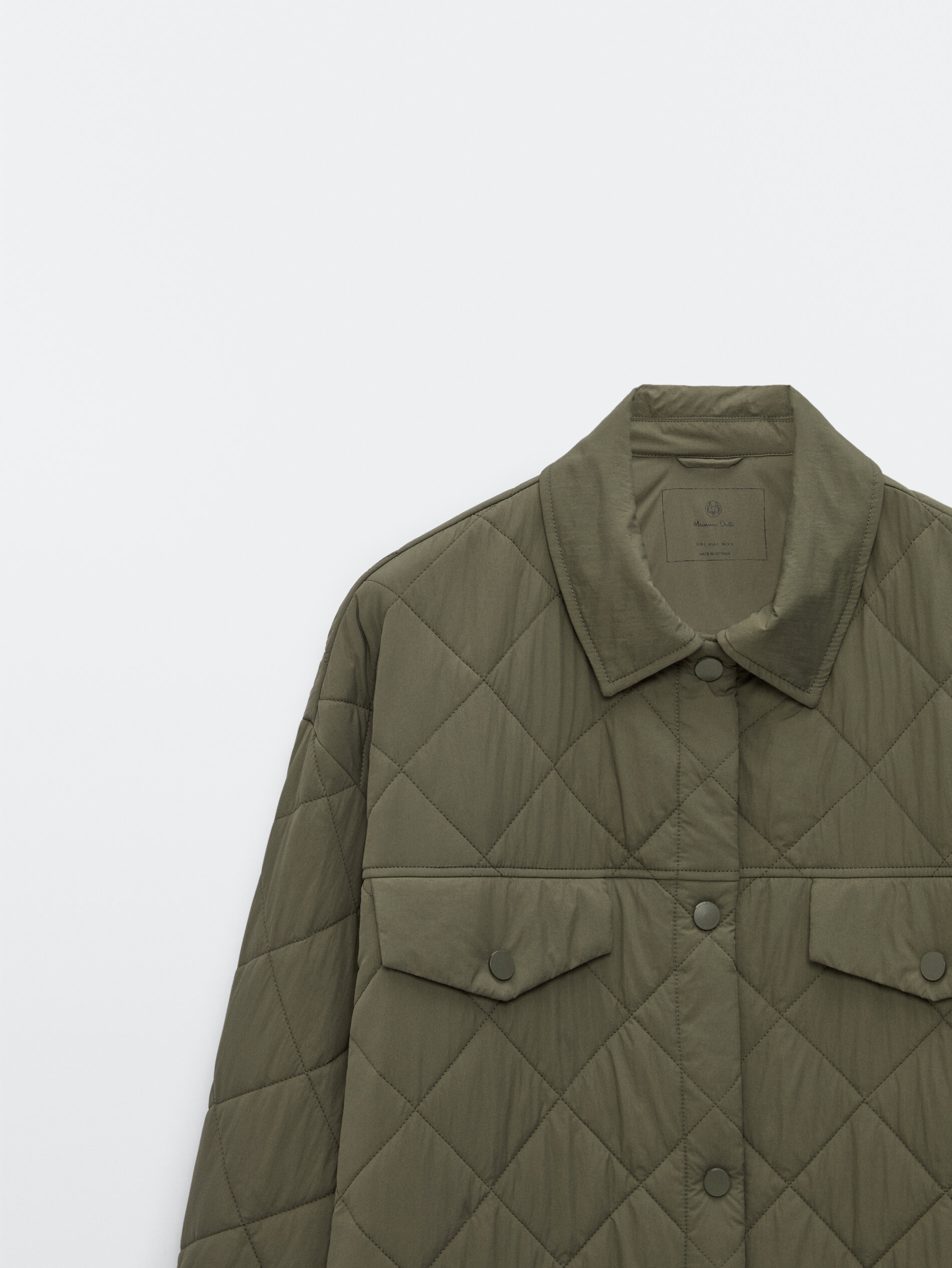 massimo dutti quilted jacket