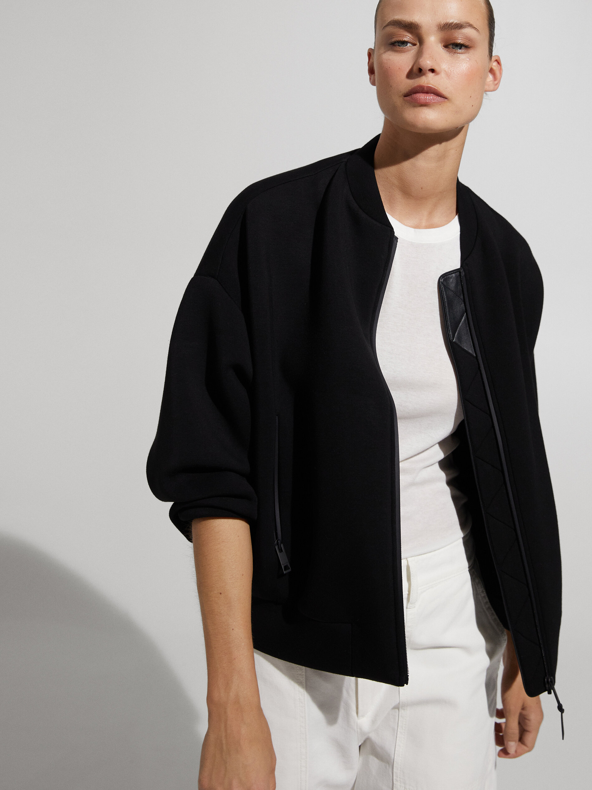 neoprene bomber jacket