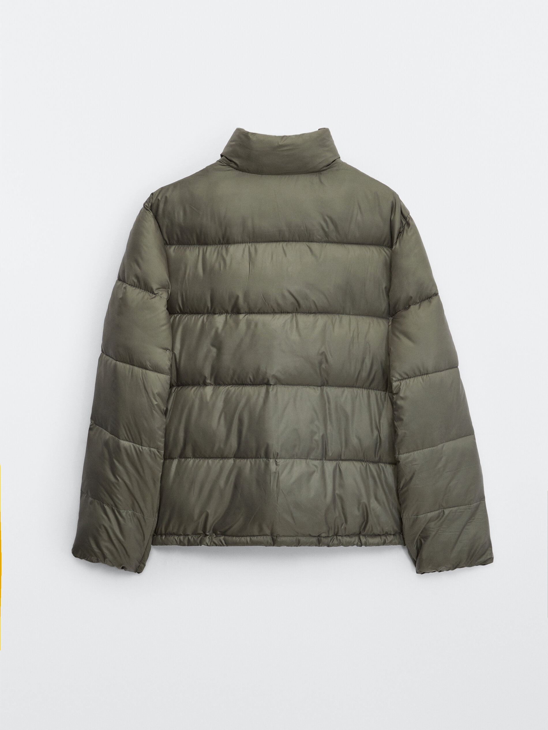quilted jacket with high neck