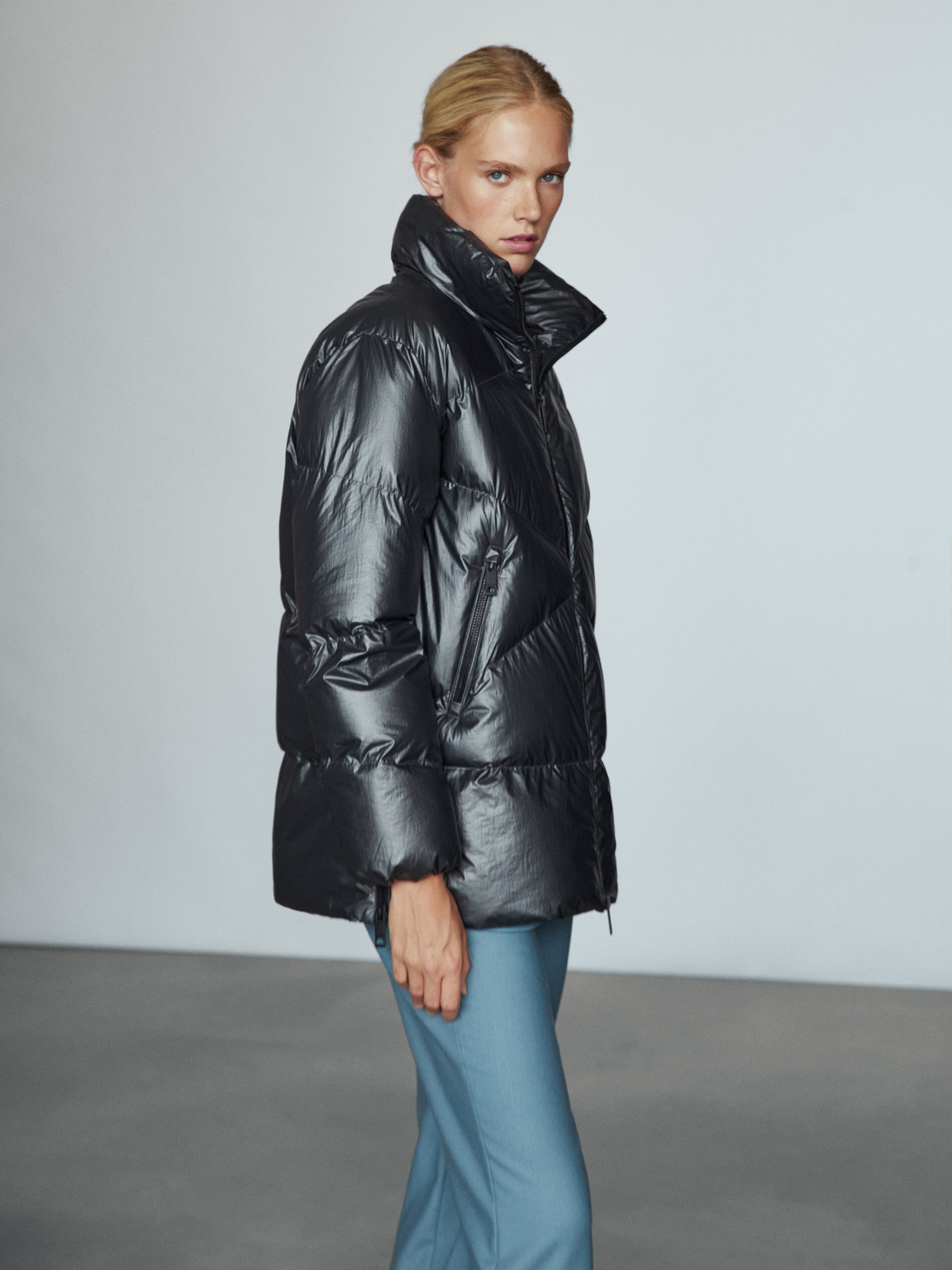 massimo dutti puffer coat