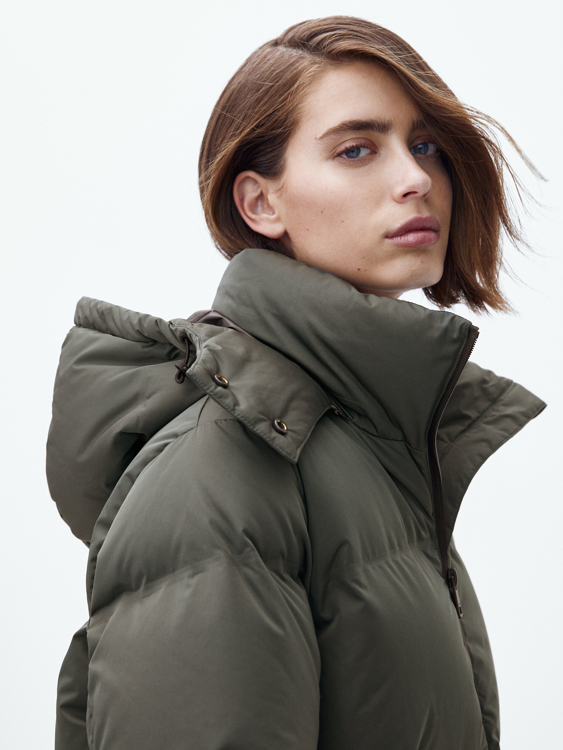 full length down puffer coat