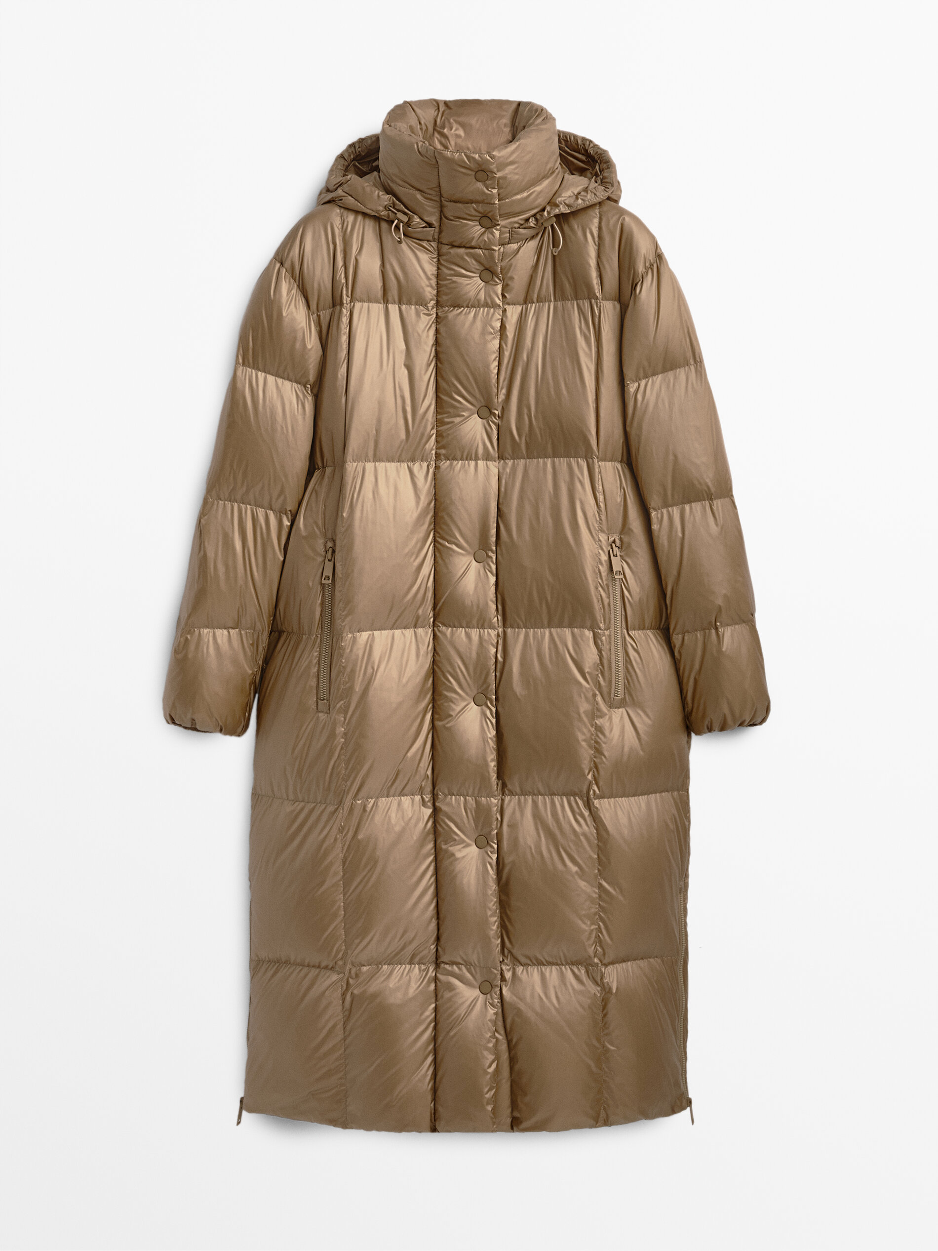 long down quilted coat
