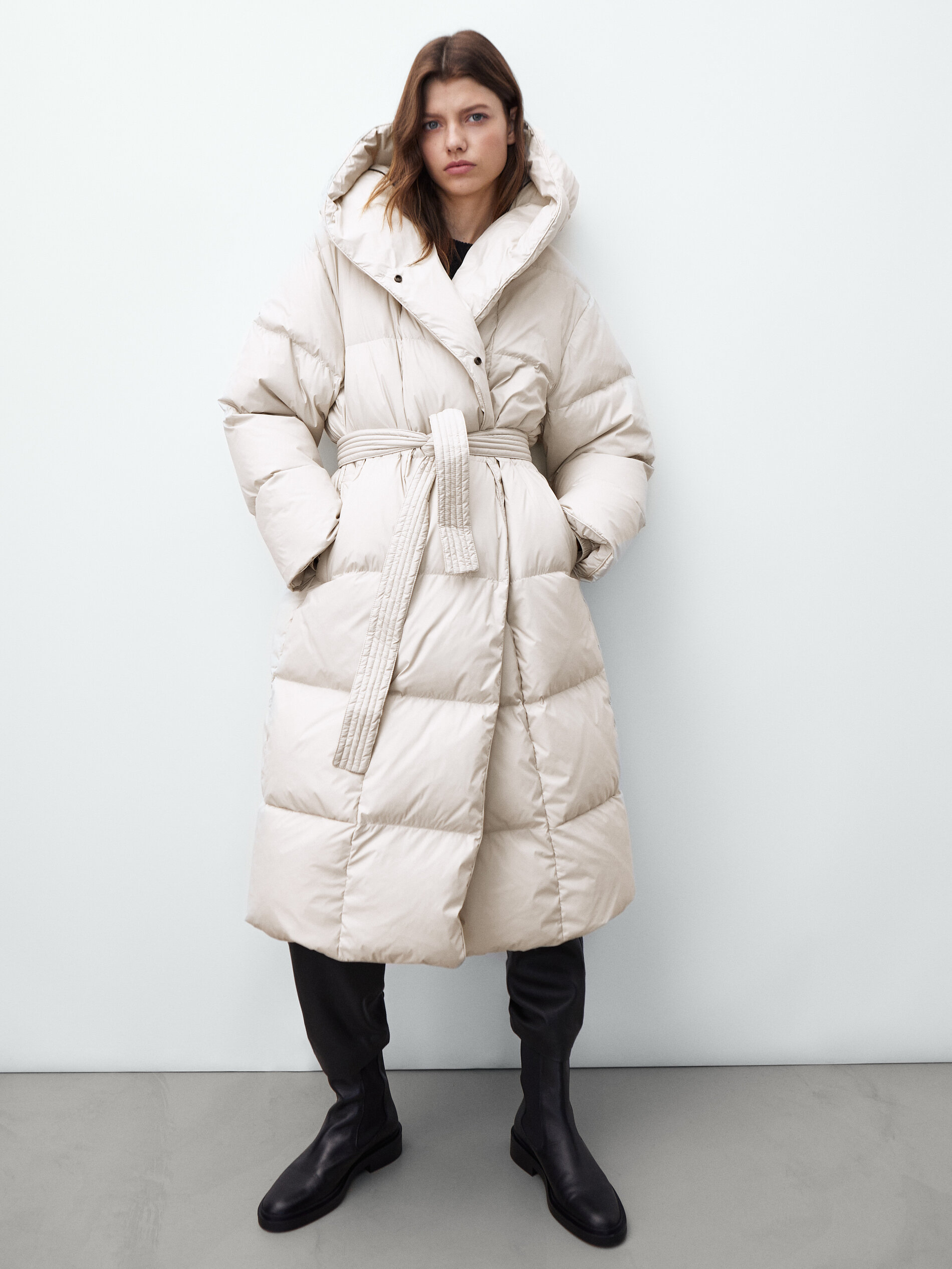 massimo dutti puffer coat