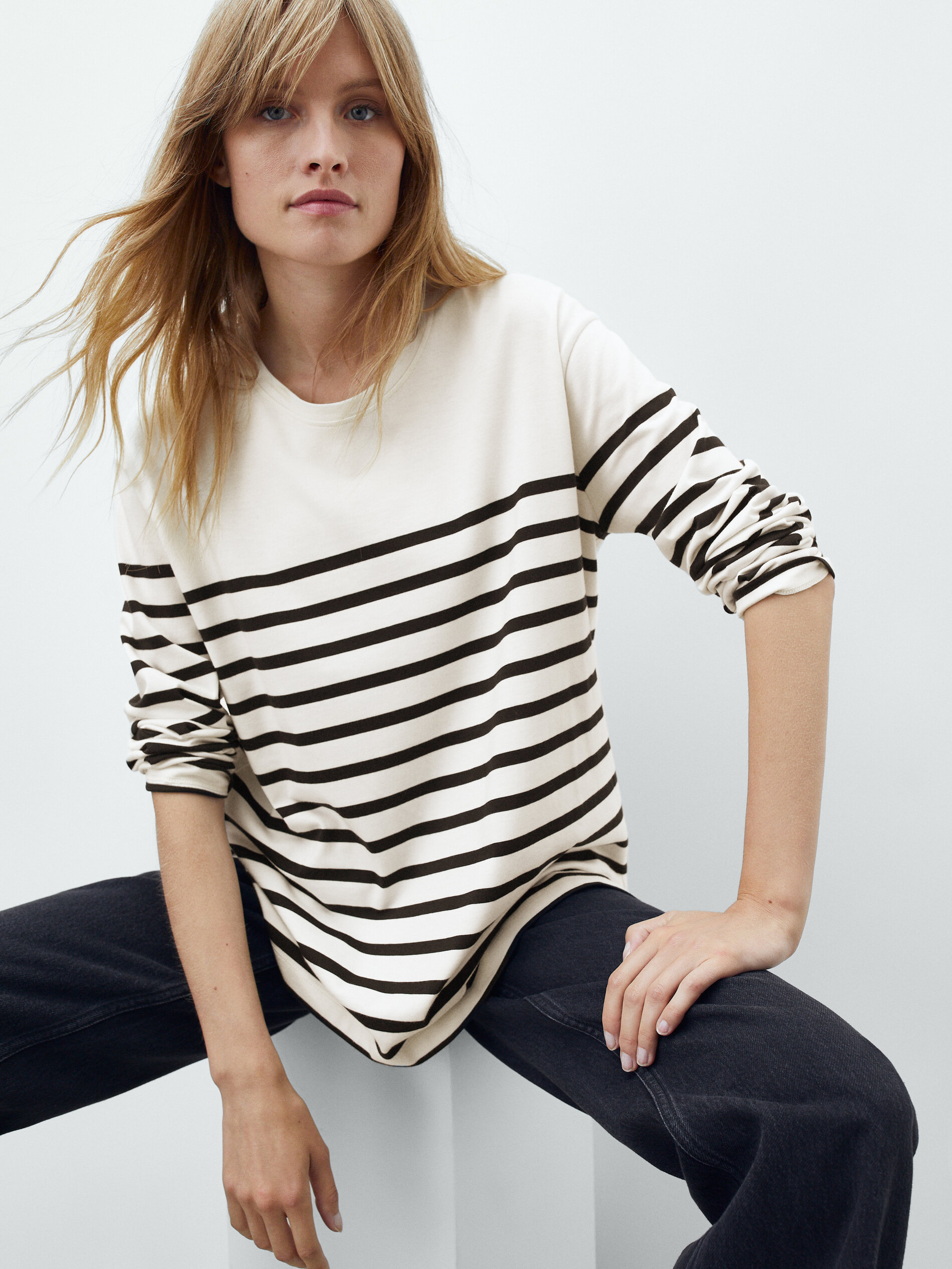 massimo dutti striped jumper
