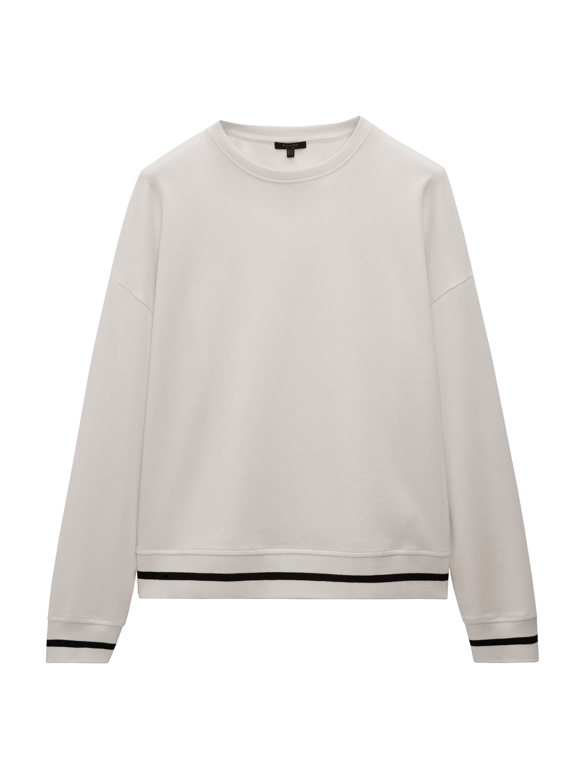 Sudadera cuello redondo algodón - Mujer - Massimo Dutti España